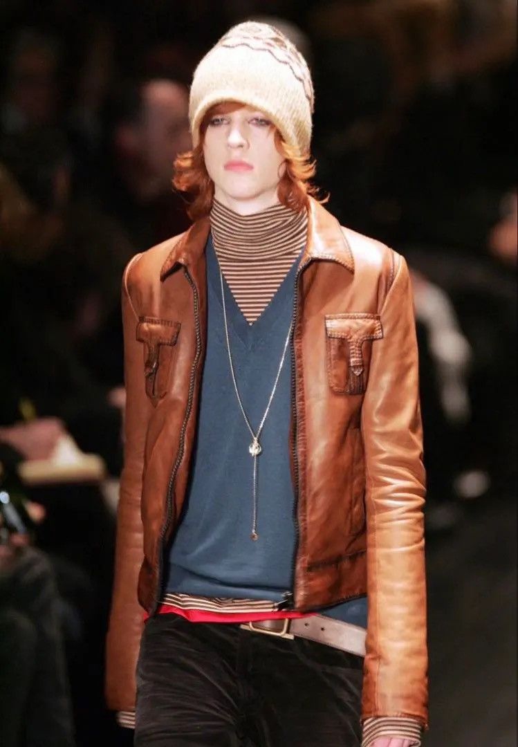 DIOR HOMME ディオールオム 2005aw Tポケット レザージャケット dior
