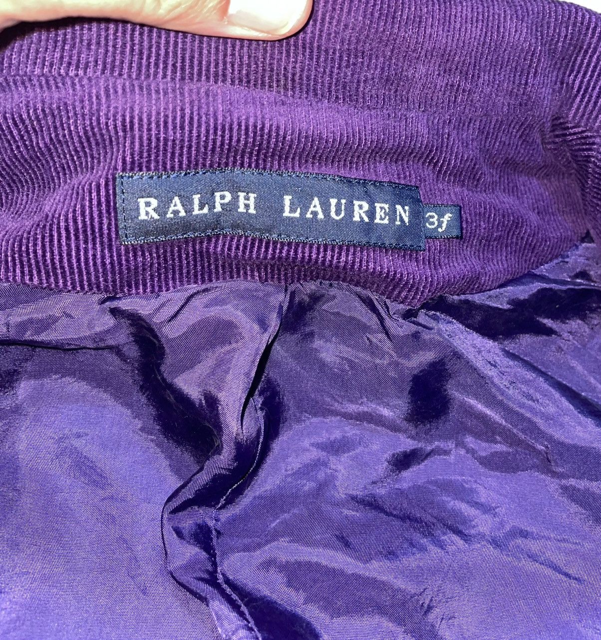 Ralph Lauren VINTAGE RALPH LAUREN Purple Corduroy Blazer Size M / US 6-8 / IT 42-44 - 5 Thumbnail