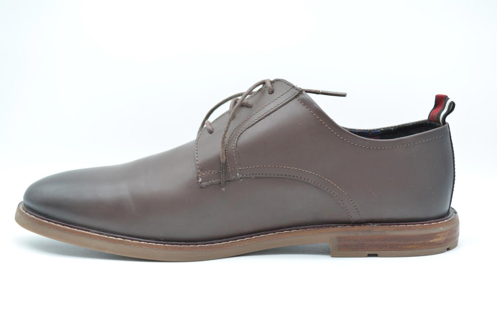 Ben Sherman Ben Sherman Birk Plain Toe Brown Leather Oxford Size 12 Size US 12 / EU 45 - 6 Thumbnail