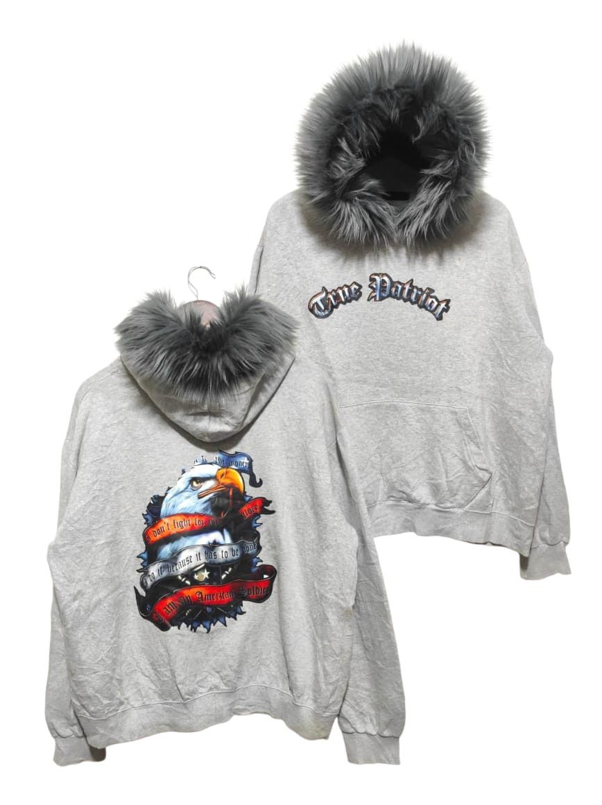 Japanese Brand True Patriot boxy fur hoodie ifsix LGB style Size US M / EU 48-50 / 2 - 2 Thumbnail
