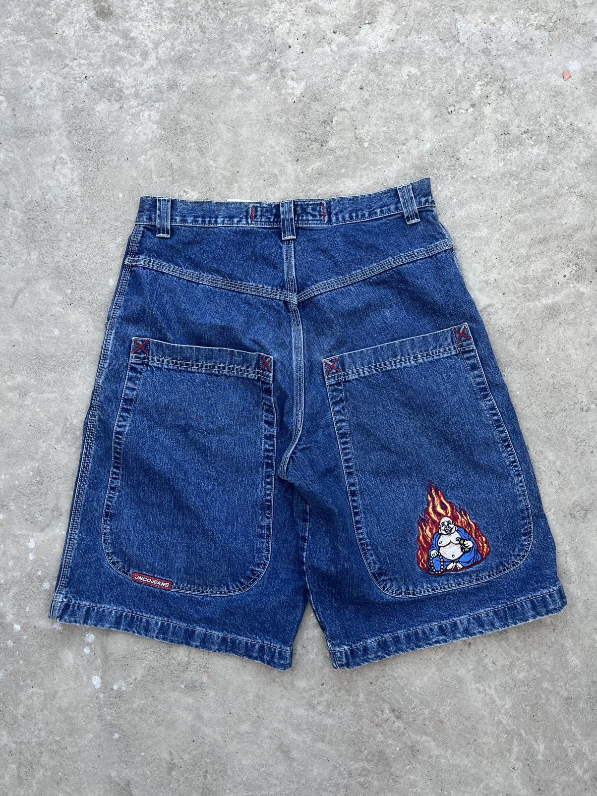 JNCO Jnco Buddah flaming 90s Size US 33 - 1 Thumbnail