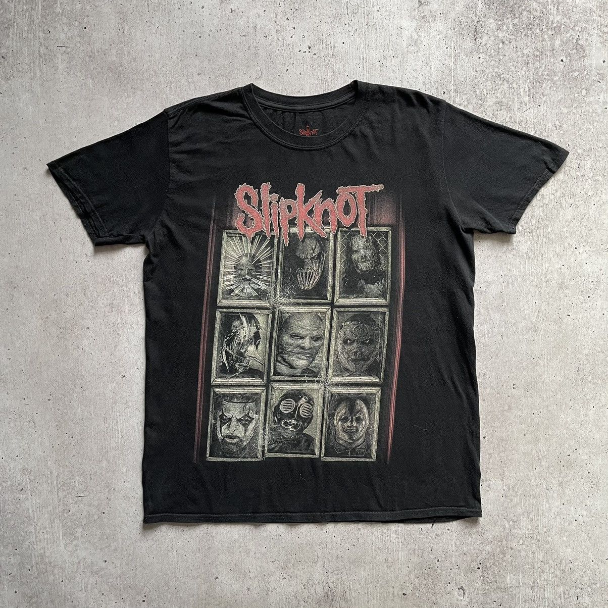 Band Tees × Slipknot Vintage Slipknot Print Rock Band Anvil Tee Size US L / EU 52-54 / 3 - 1 Thumbnail