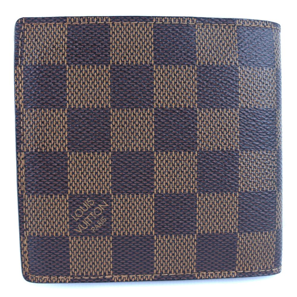 Louis Vuitton Louis Vuitton Louis Vuitton Portefeuille Marco Damier Wallet Textile Short Wallet N61675 DUTY FREE for USA Size ONE SIZE - 1 Thumbnail