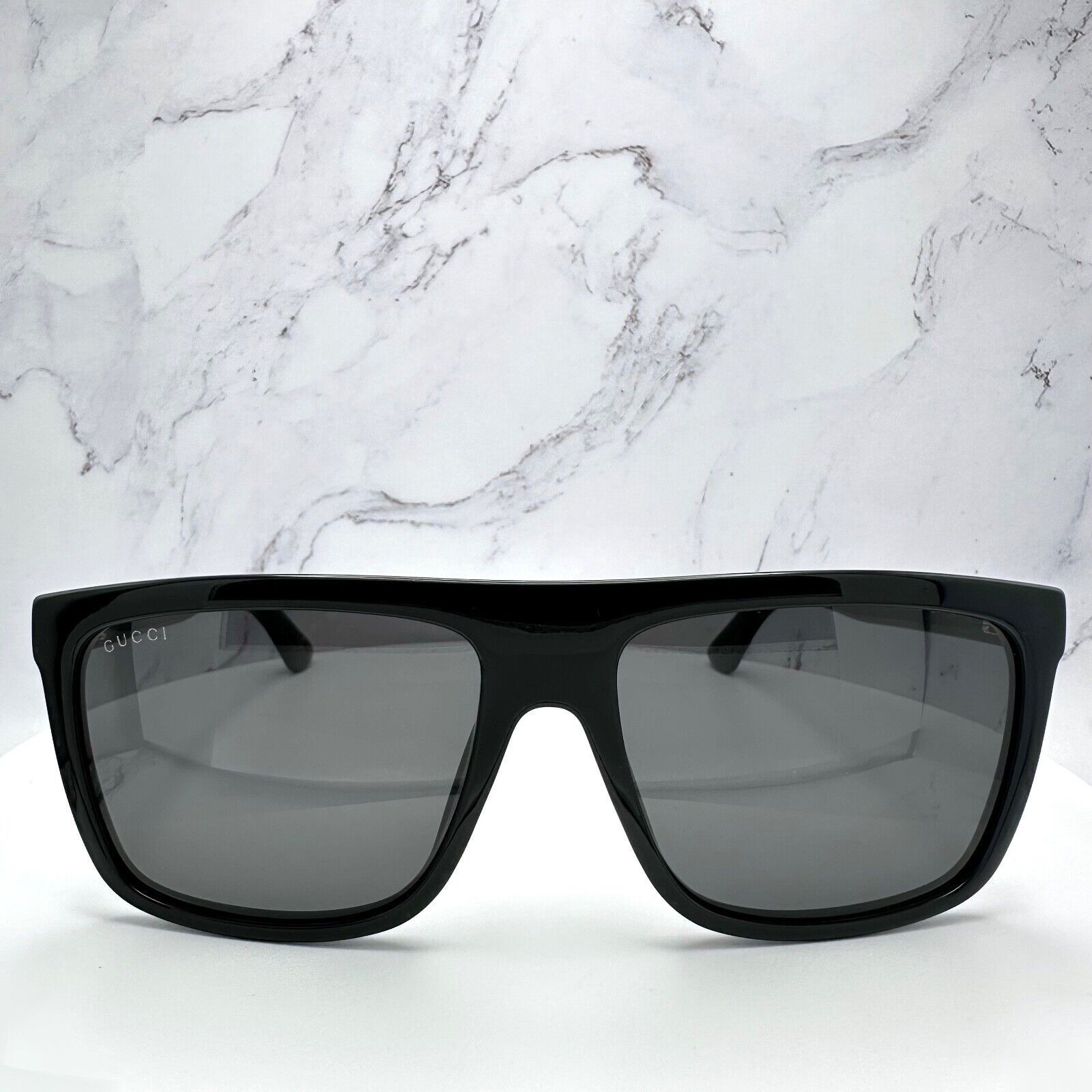 Gucci New GUCCI Sunglasses Black Square Aviator Gold Plate Size ONE SIZE - 2 Thumbnail