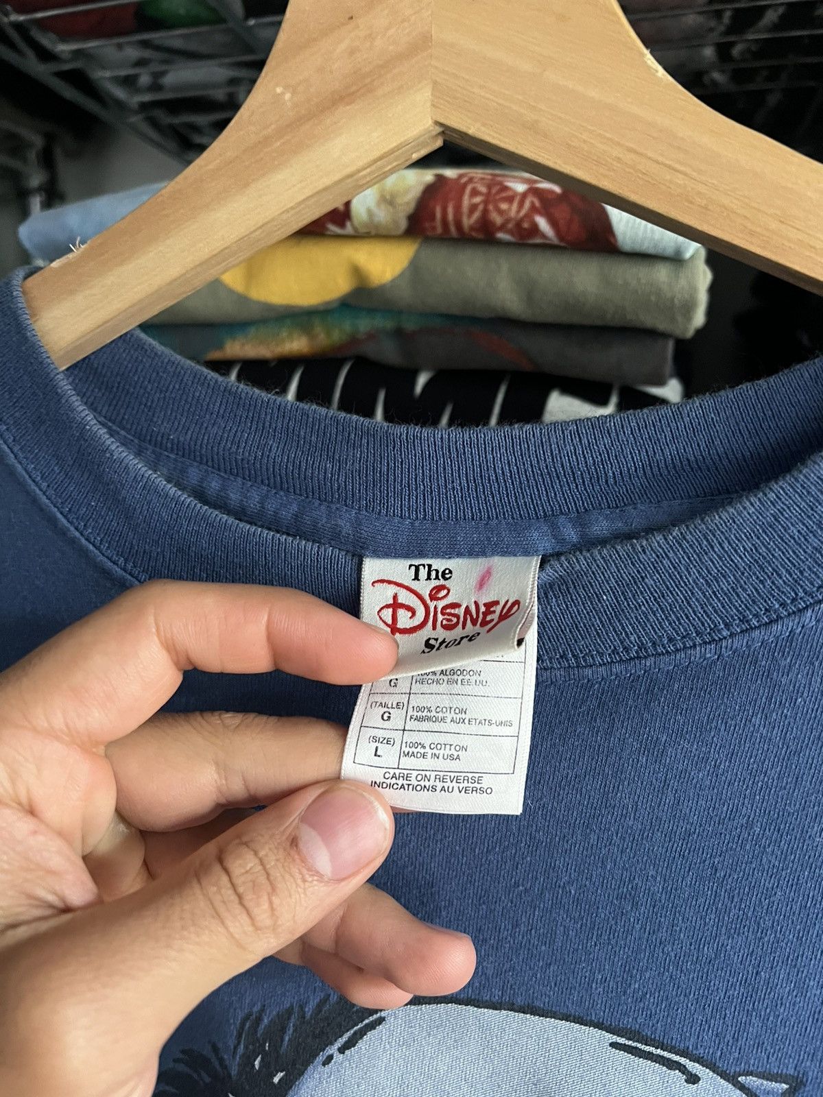 Disney 90s Eeyore Winnie Pooh Cartoon Promo Tee Size US L / EU 52-54 / 3 - 3 Thumbnail
