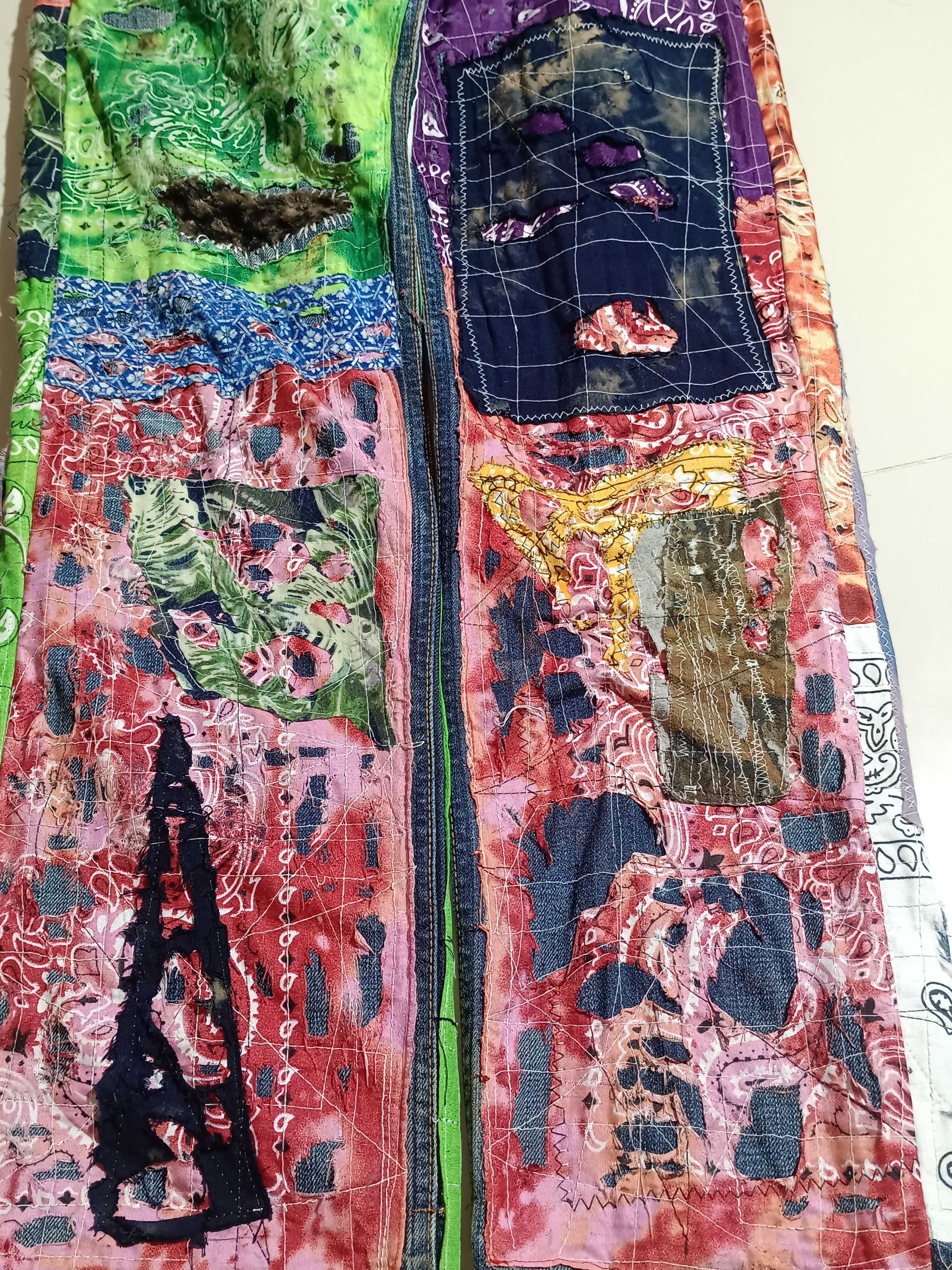 Undercover Boro Sashiko Jeans Custom Size US 32 / EU 48 - 3 Thumbnail