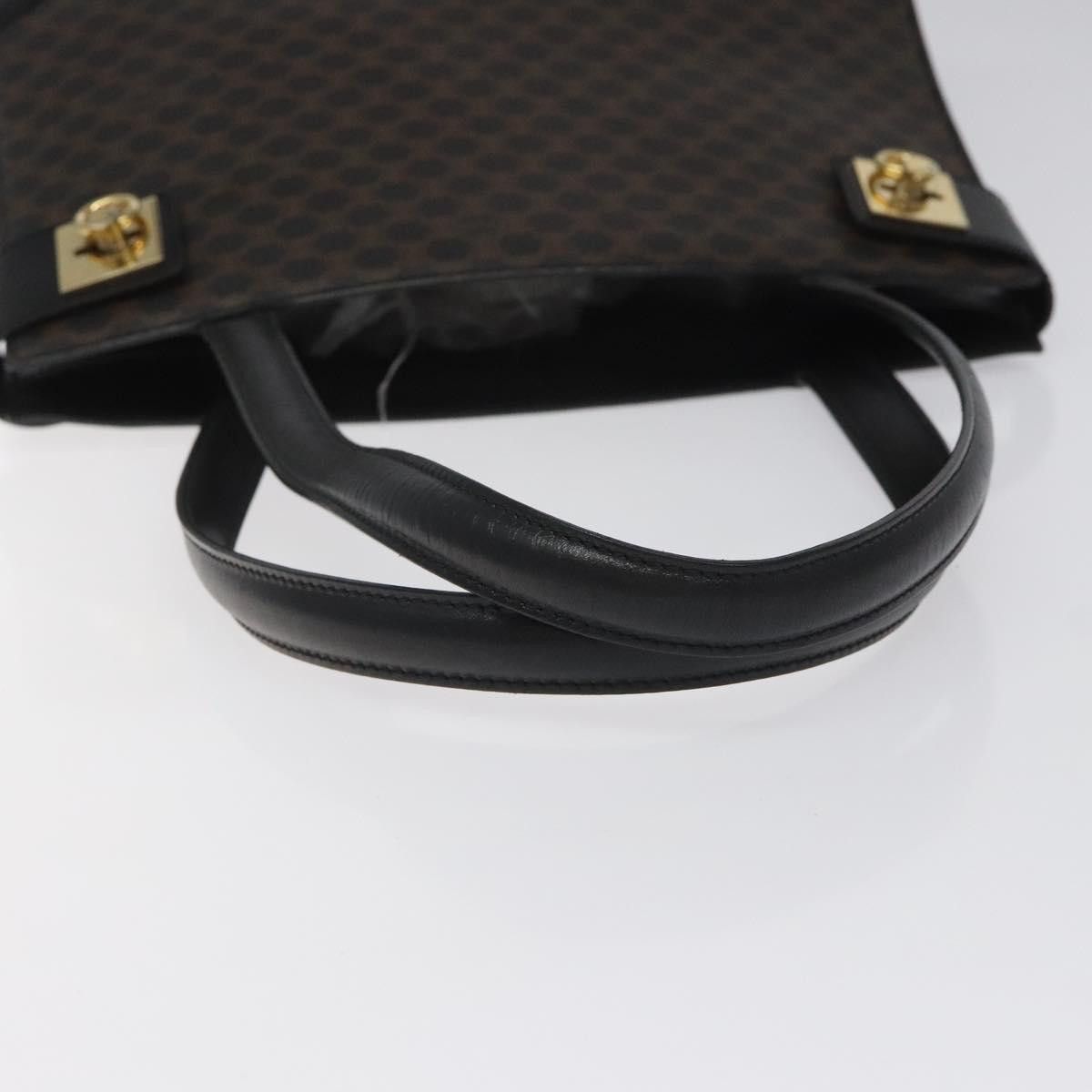 Celine CELINE Macadam Canvas Shoulder Bag Pvc Leather Black Gold Size ONE SIZE - 7 Thumbnail