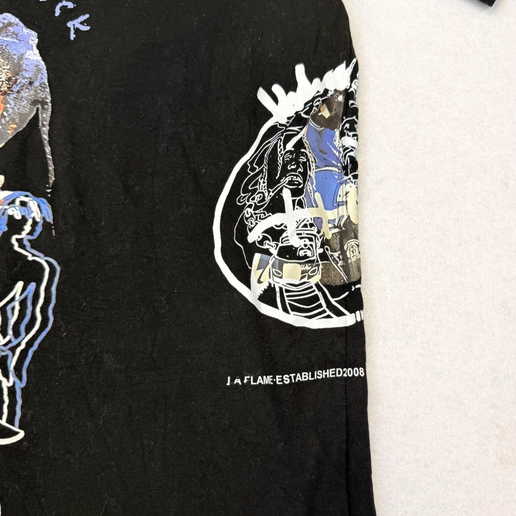 Vintage Cactus Jack Records Shirt Mens Medium Black Graphic Rap Tee Huncho Jack Crew Neck Short Sleeve Cotton Tee Size US M / EU 48-50 / 2 - 4 Thumbnail