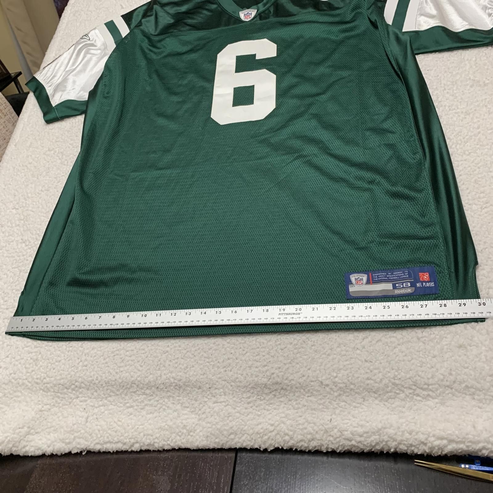 Reebok Reebok New York Jets Mark Sanchez #6 Jersey Sz 58 NFL Size US M / EU 48-50 / 2 - 11 Thumbnail