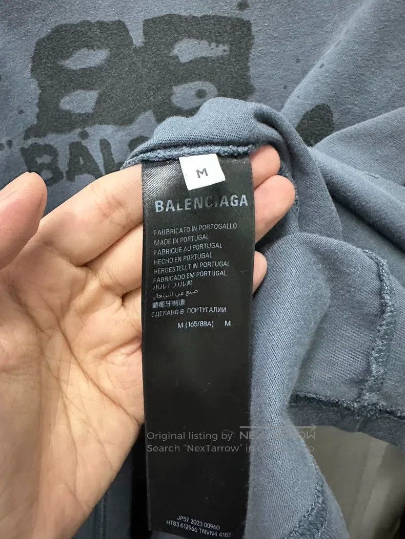 Balenciaga Balenciaga Splashed double B short-sleeve T-shirt Size US M / EU 48-50 / 2 - 4 Thumbnail