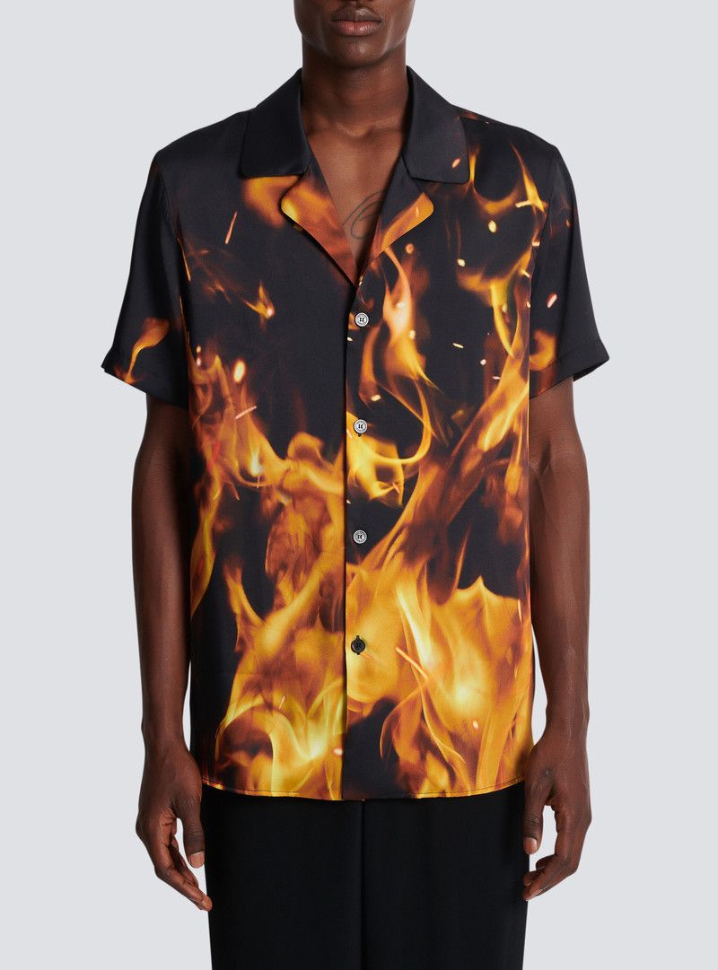 Balmain o1y0426 Patterned Shirt in Multicolor Size US S / EU 44-46 / 1 - 4 Thumbnail