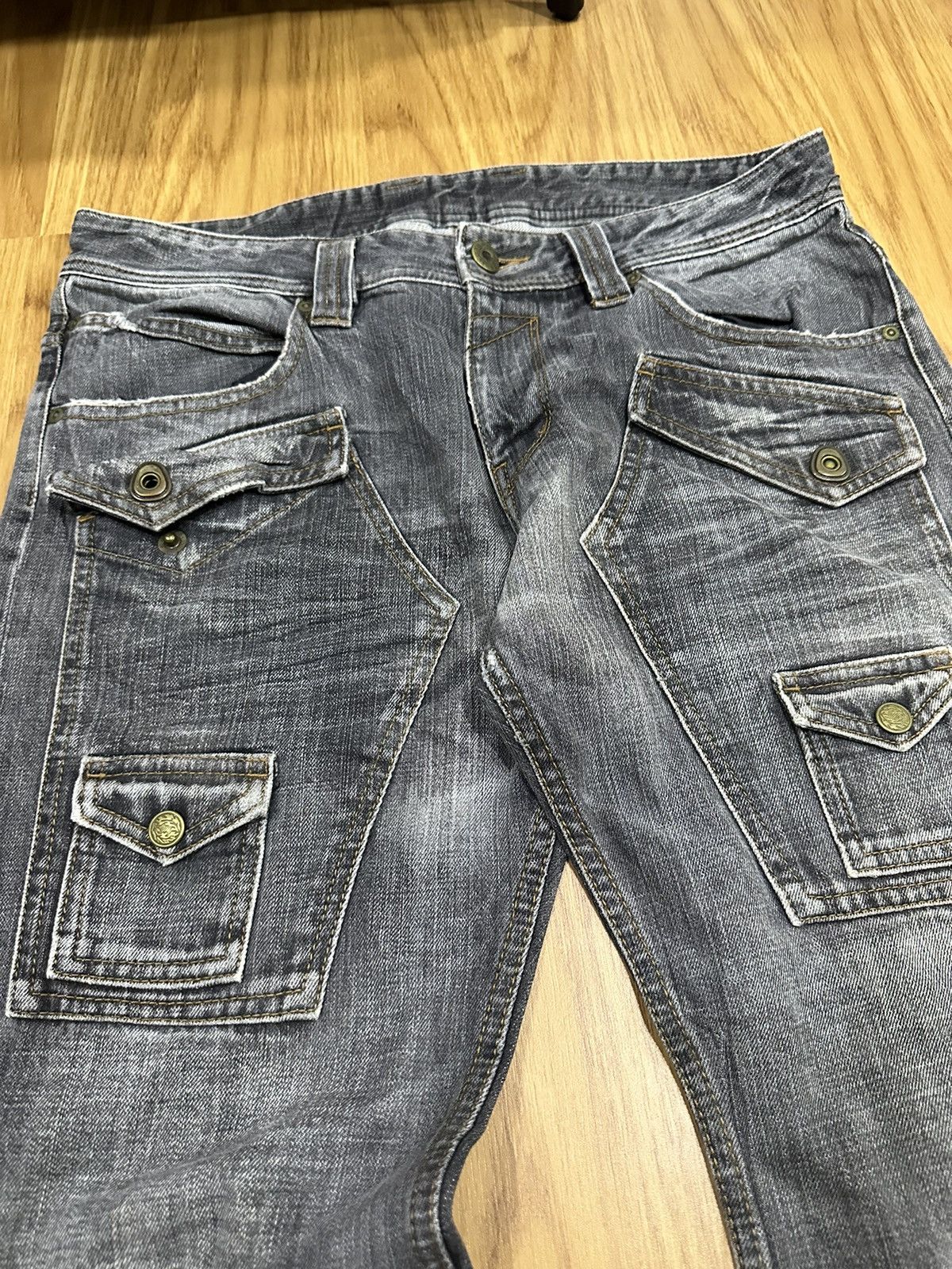 Japanese Brand Rare Rattle Trap Multipocket Denim Pants Size US 32 / EU 48 - 8 Thumbnail