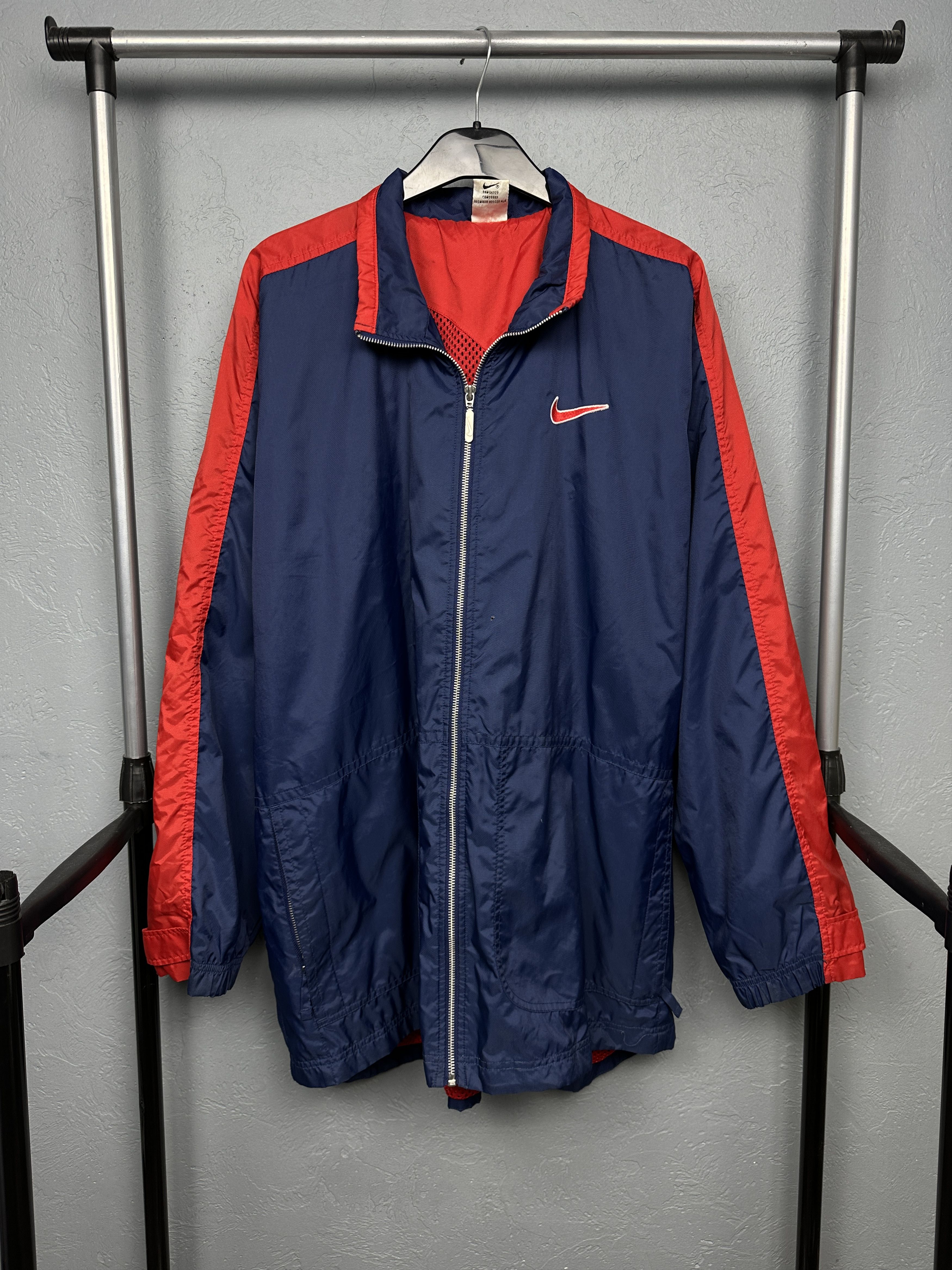 Nike Nike 90s Vintage Mens Nylon Jacket Size US XL / EU 56 / 4 - 4 Thumbnail