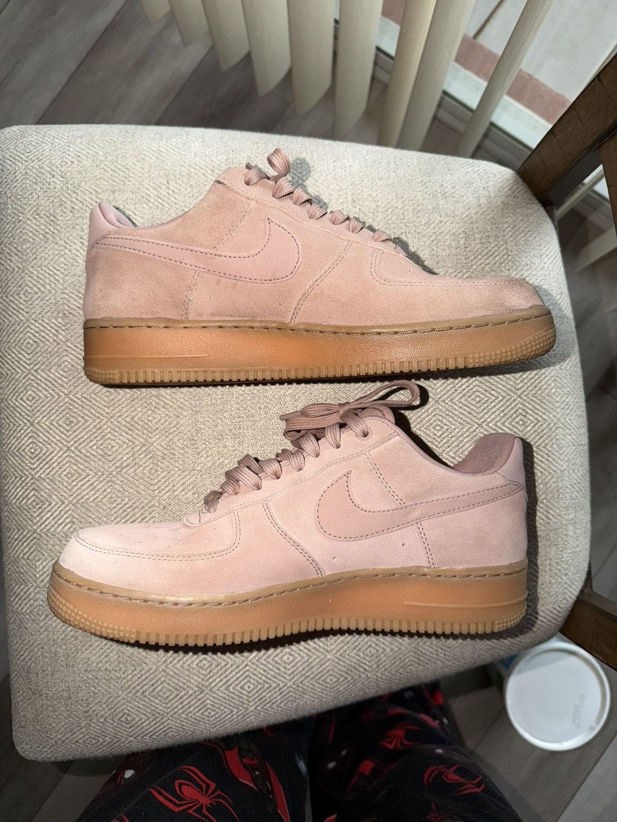 Nike Nike Air Force 1 Low - Suede Particle Pink Size US 9 / EU 42 - 2 Thumbnail