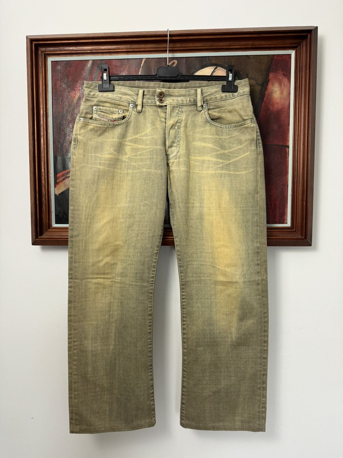 Diesel Diesel Vintage Y2k Avant Garde Washed Denim Pant Streetwear Size US 34 / EU 50 - 1 Thumbnail