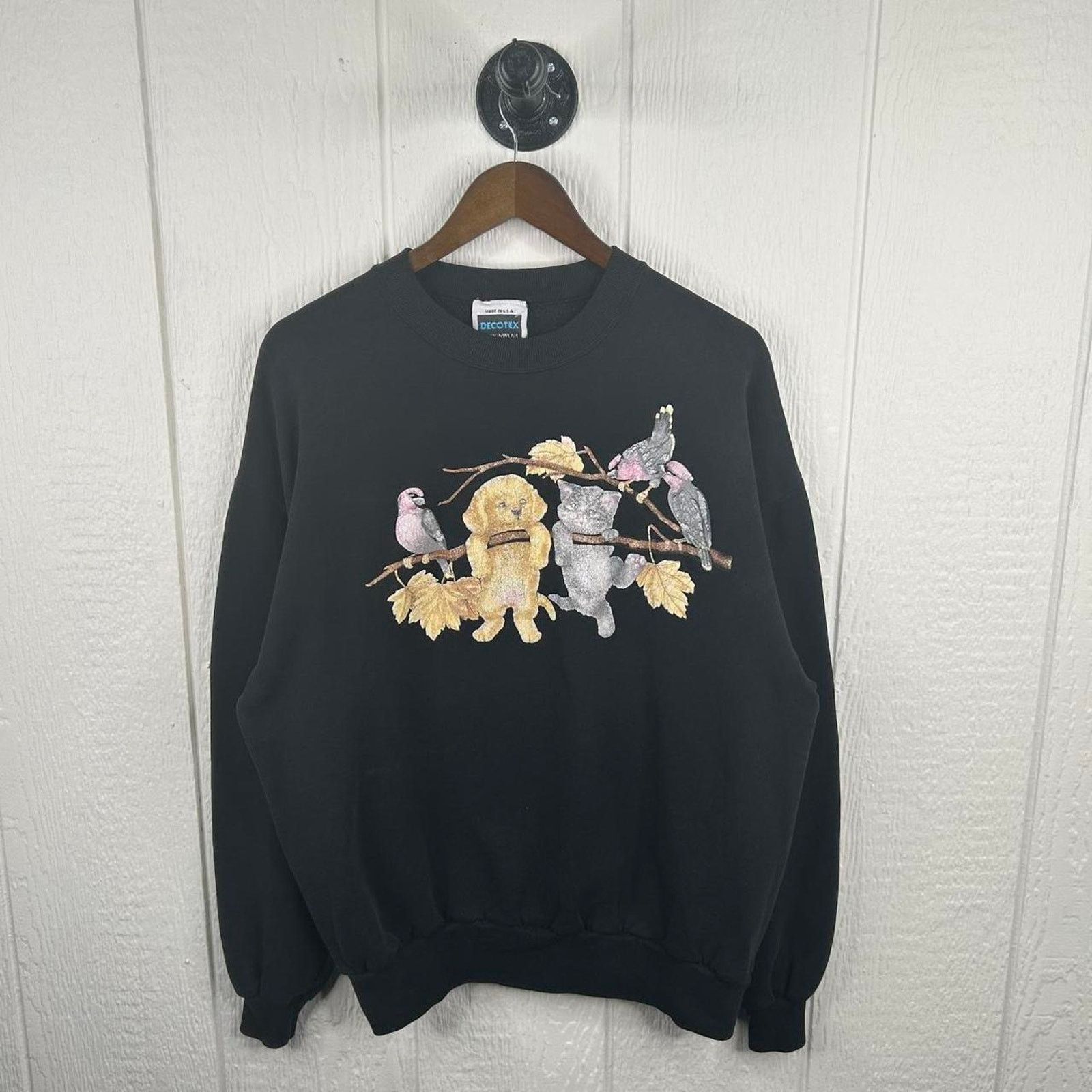 Other Vintage 90’s Black Puppy & Kitten Crewneck Size X-Large Size US XL / EU 56 / 4 - 1 Thumbnail