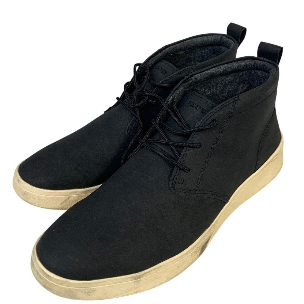 Izod IZOD Mens Size 10 Black Chukka Round Toe Memory Foam Shoes Size US 10 / EU 43 - 2 Thumbnail