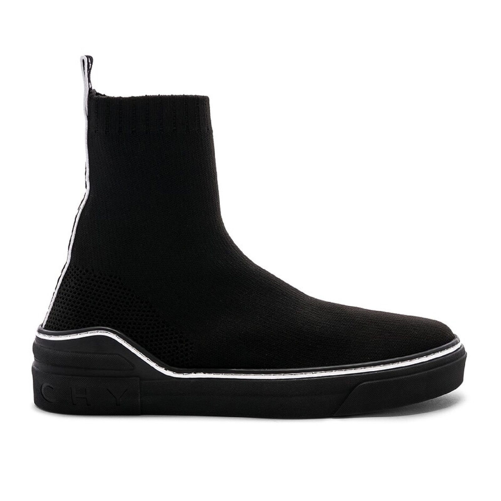 Givenchy Givenchy George V Sock Black White High Top Knit Sneaker 43 Size US 10 / EU 43 - 1 Thumbnail