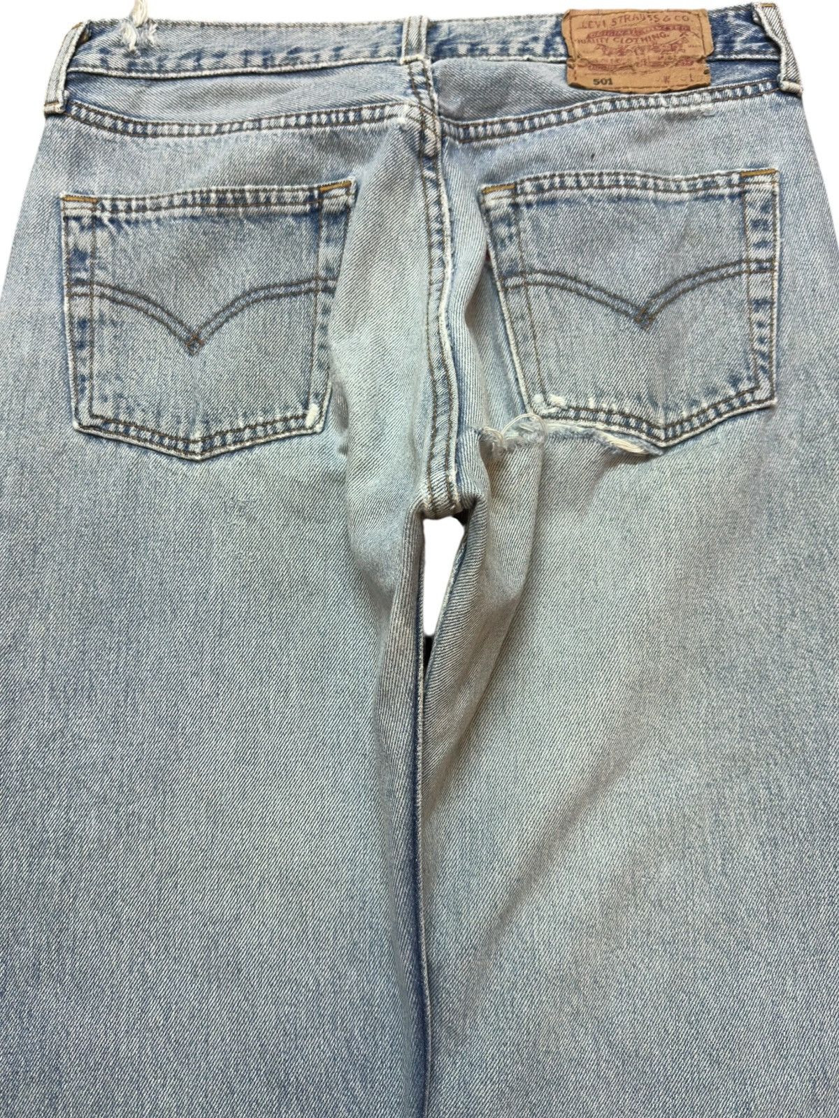 Levi's Vintage Clothing Vintage Levi’s 501 Faded Distressed Denim Size US 29 - 6 Thumbnail