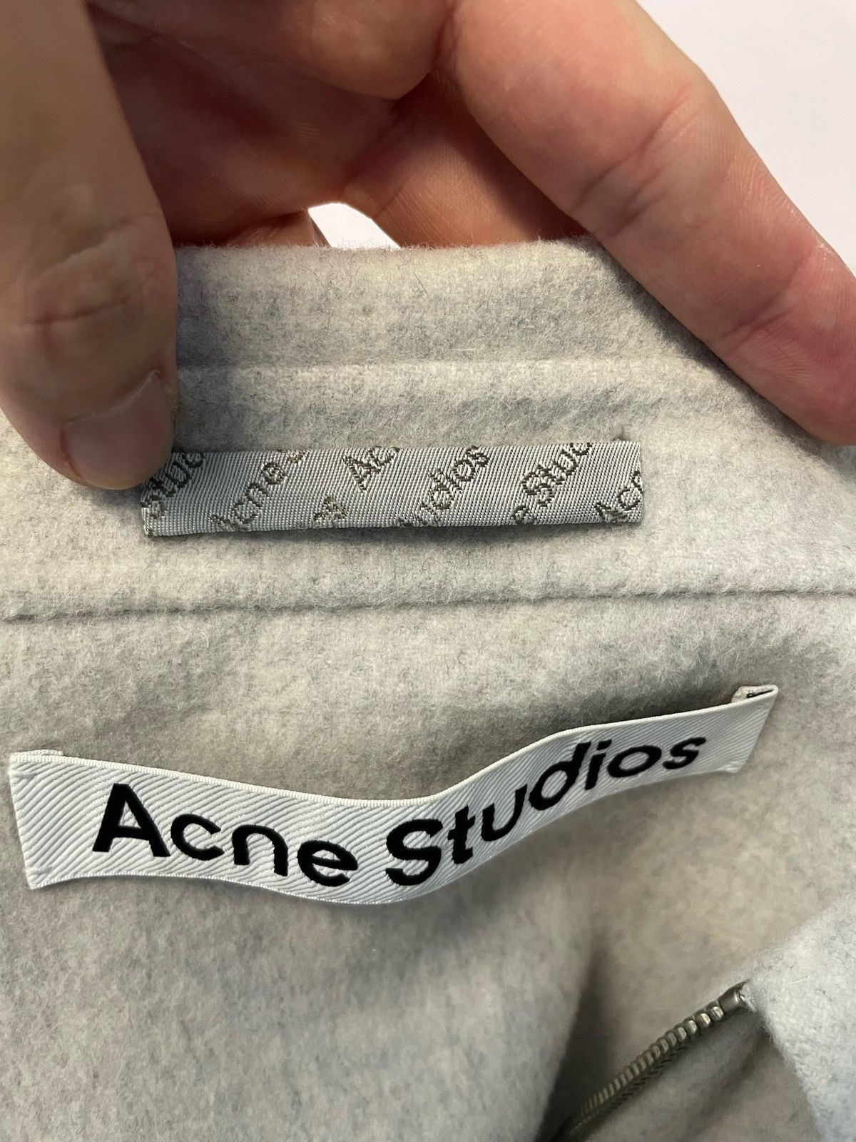 Acne Studios Acne Studios Wool Zip Up Jacket Gray Size US S / EU 44-46 / 1 - 10 Thumbnail