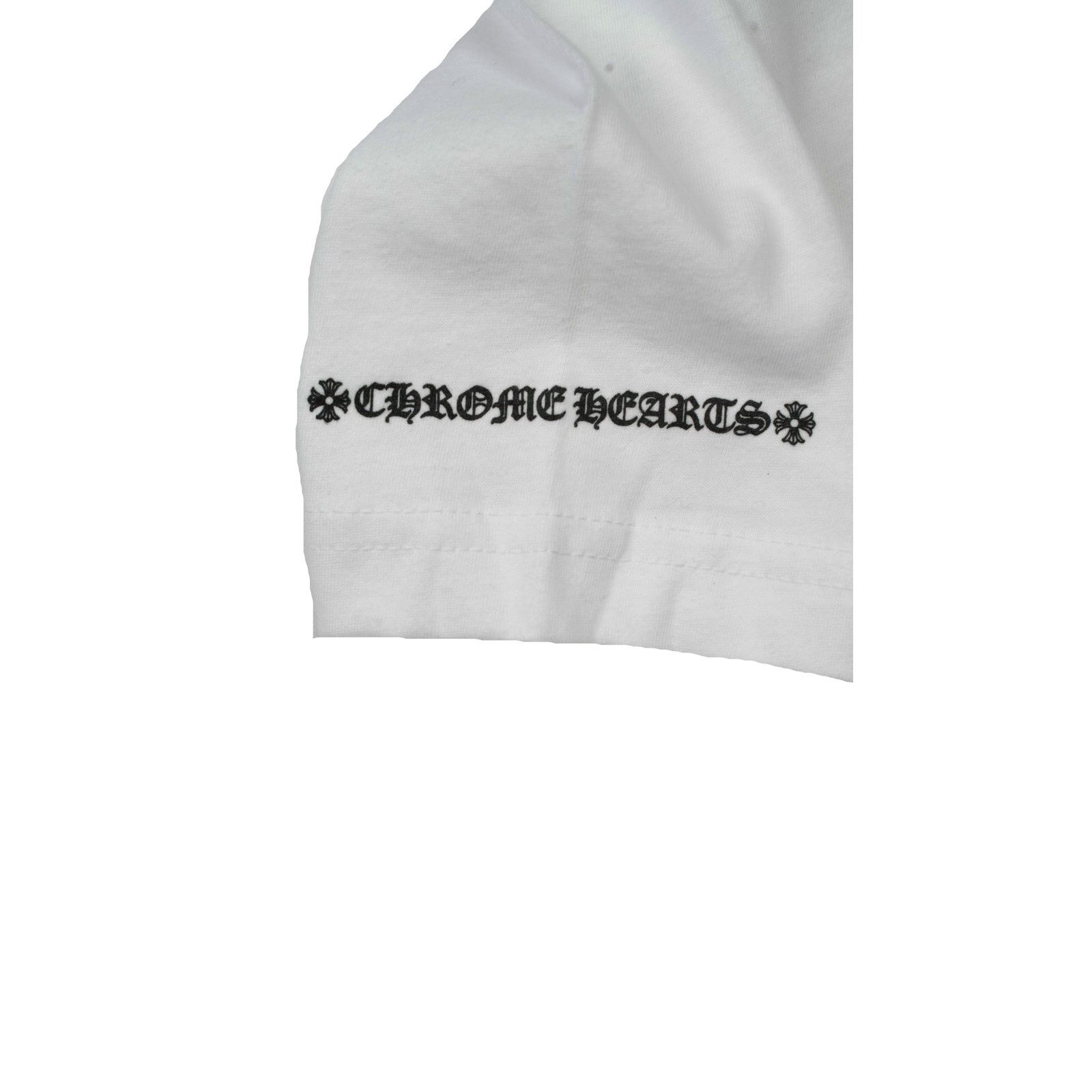 Chrome Hearts Neck Logo T-Shirt 'White' Size US S / EU 44-46 / 1 - 3 Thumbnail