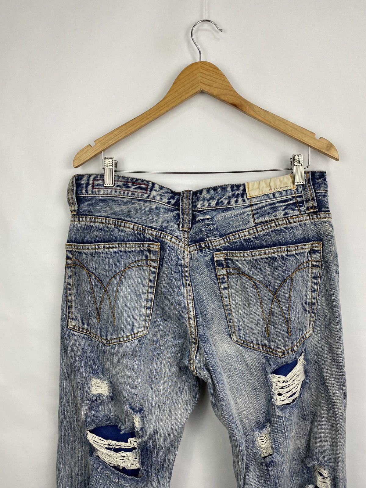 Hysteric Glamour 🇺🇸 Rare Tough Jeansmith Japan Distressed Jeans Y2K Hype Size US 34 / EU 50 - 12 Thumbnail