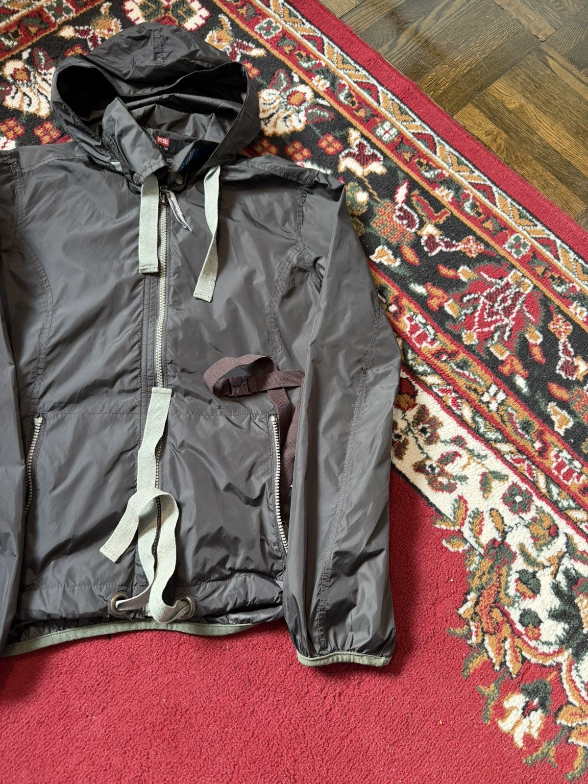 Diesel Y2K Diesel Distressed Full Zip Long Sleeve Windbreaker Size US XS / EU 42 / 0 - 10 Thumbnail