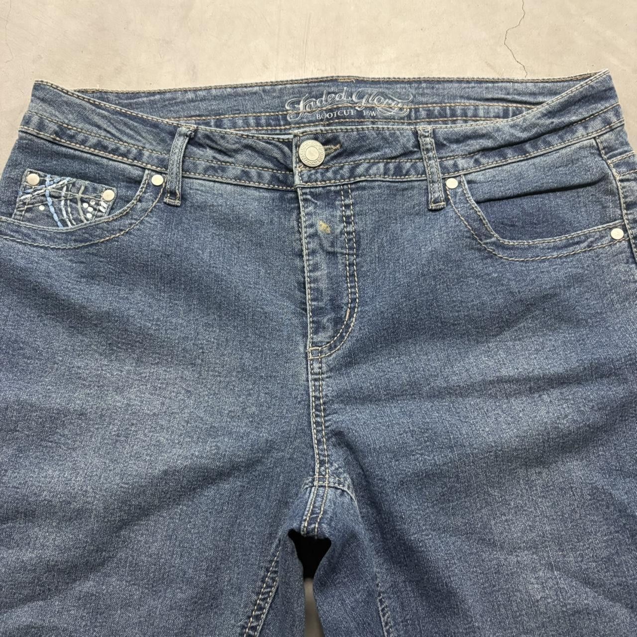 Vintage Crazy Vintage Y2K/2000s Bootcut Medium Wash Denim Jeans! Size US 36 / EU 52 - 2 Thumbnail