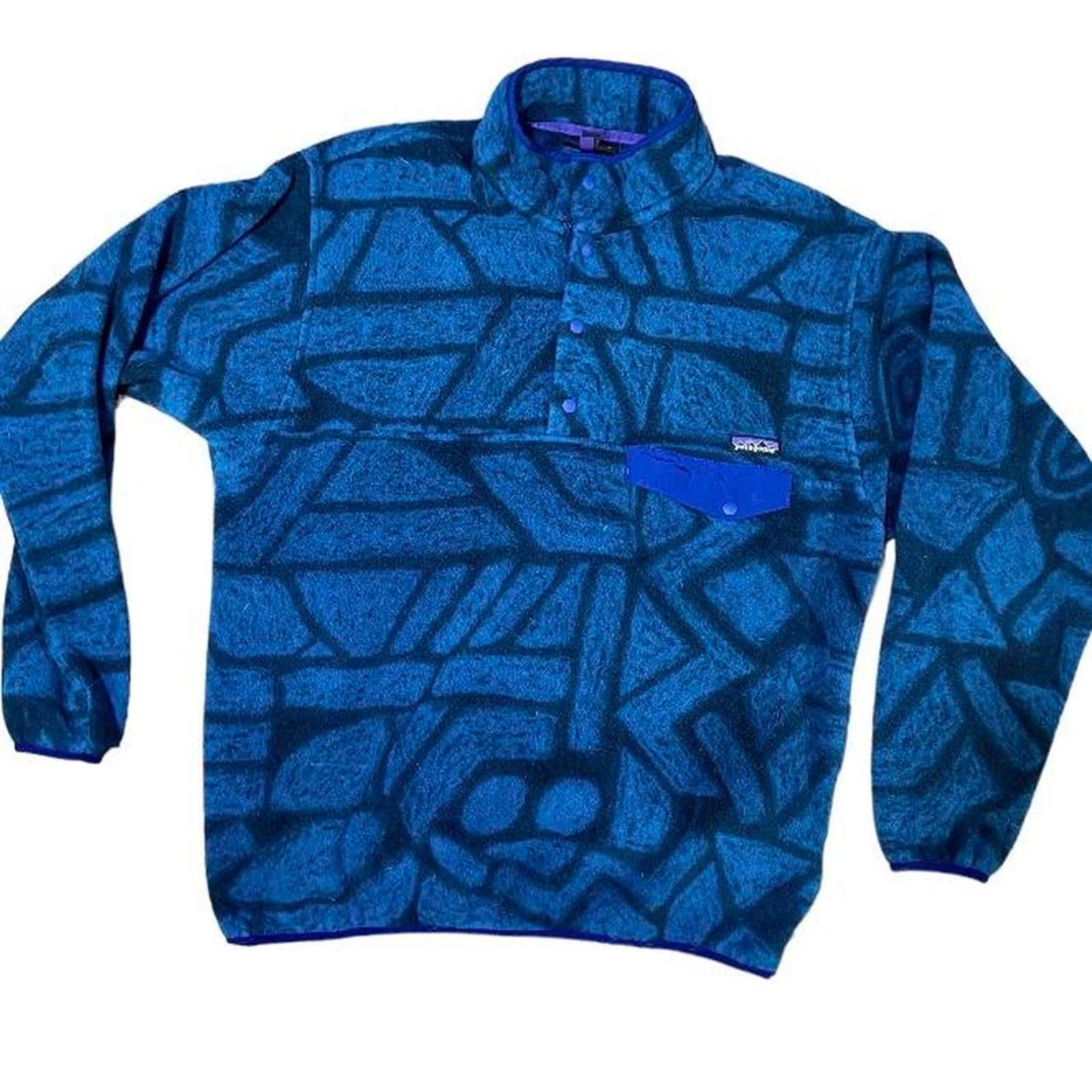 Image of Y2K Patagonia Fleece Blue And, Men's (Size Large)