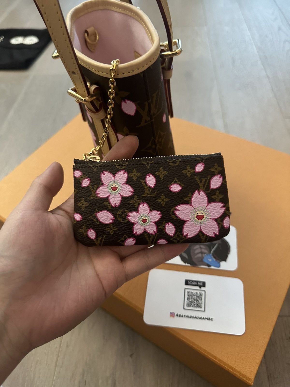 Louis Vuitton × Takashi Murakami Louis Vuitton x Takashi Murakami Nano Bucket Sakura Brown Size ONE SIZE - 8 Thumbnail