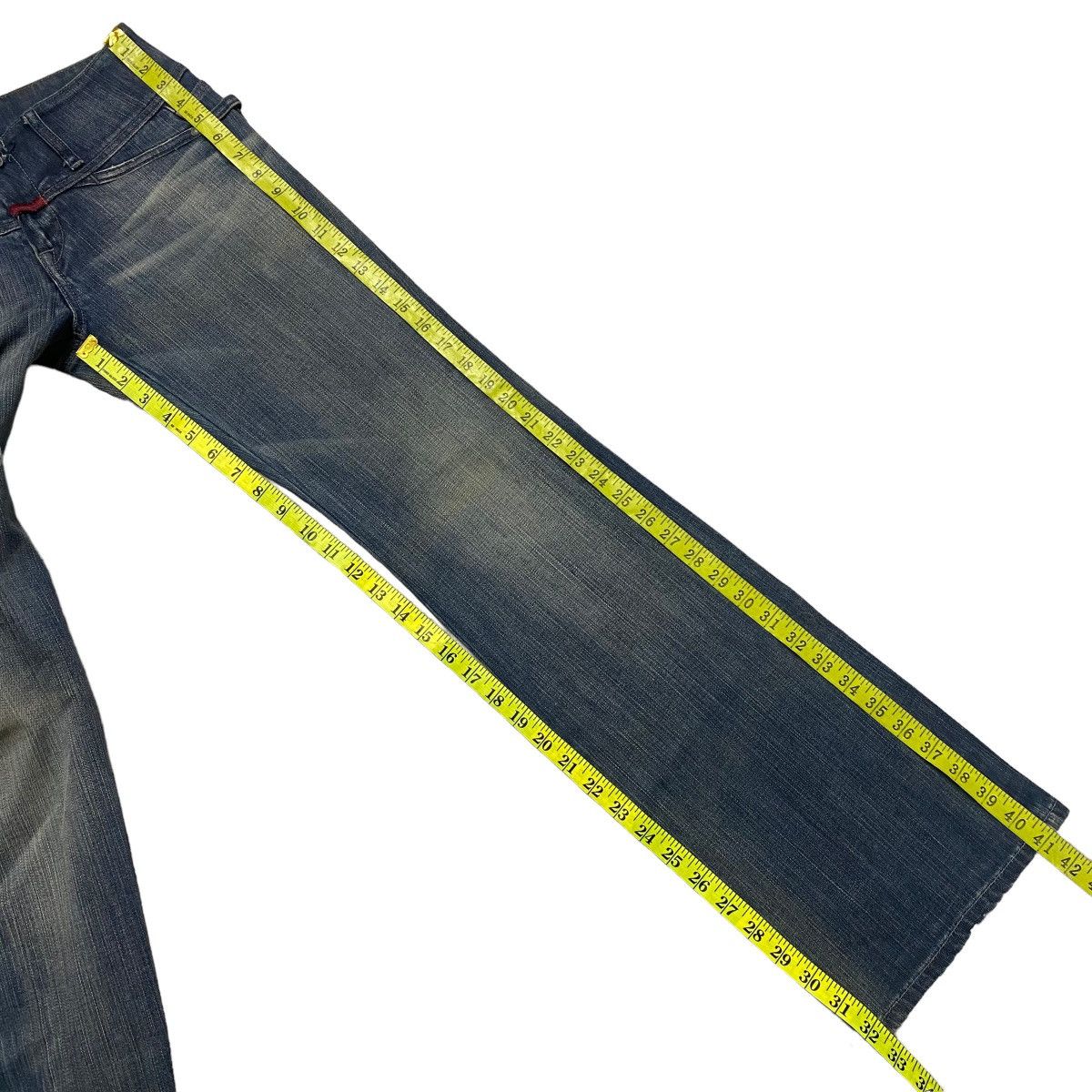 Marithe + Francois Girbaud Marithe Francois Girbaud Denim Flare Jeans Size 28" / US 6 / IT 42 - 21 Thumbnail