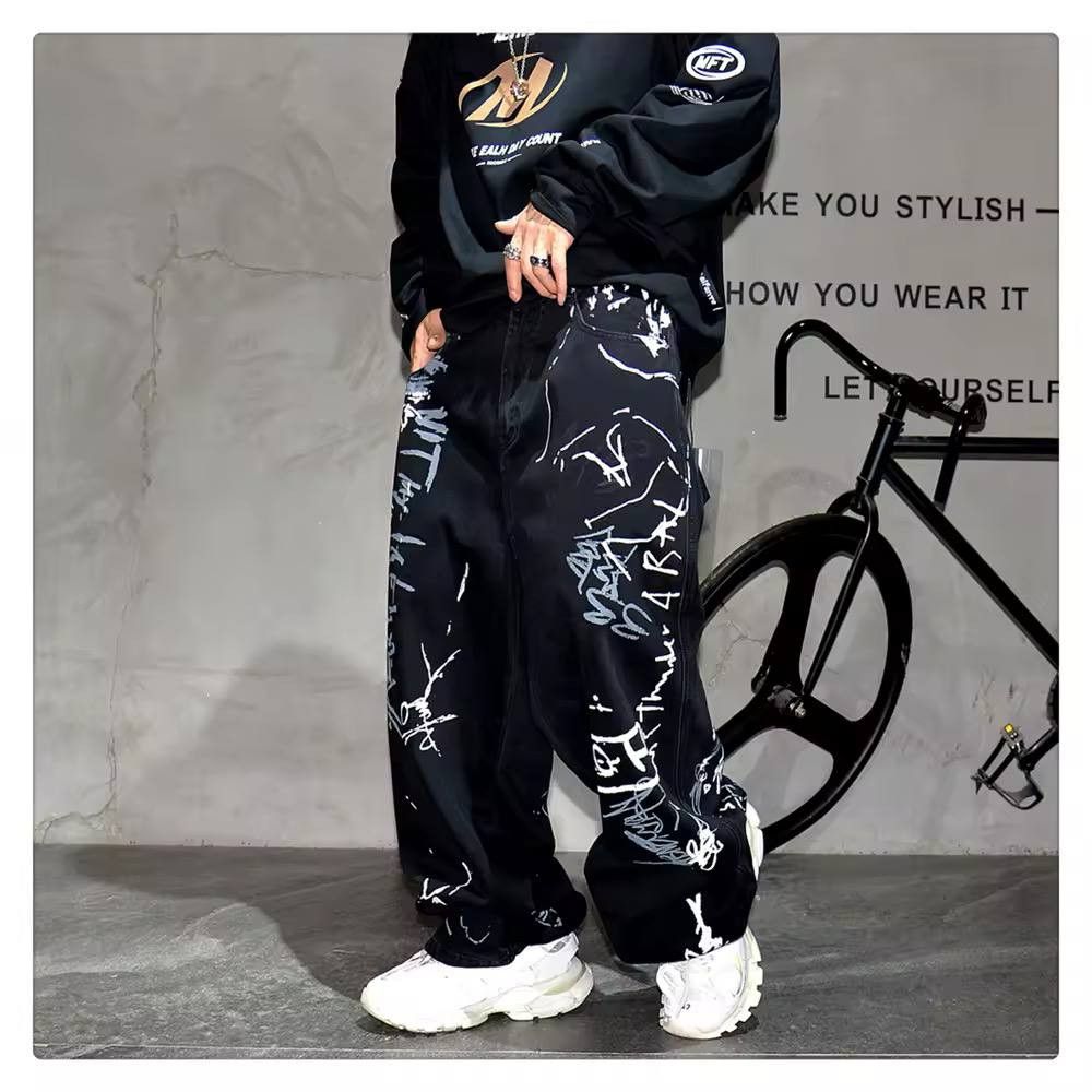 Japanese Brand × Vintage graffiti jeans Size US 34 / EU 50 - 5 Thumbnail