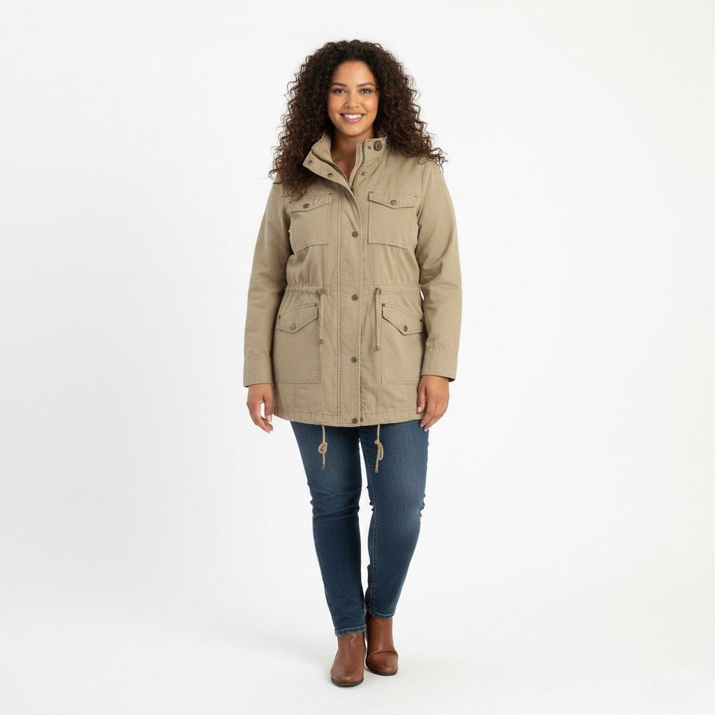 Andrew Marc Andrew Marc New York Women XL Jacket Beige Cotton 7615 Size XL / US 12-14 / IT 48-50 - 1 Thumbnail