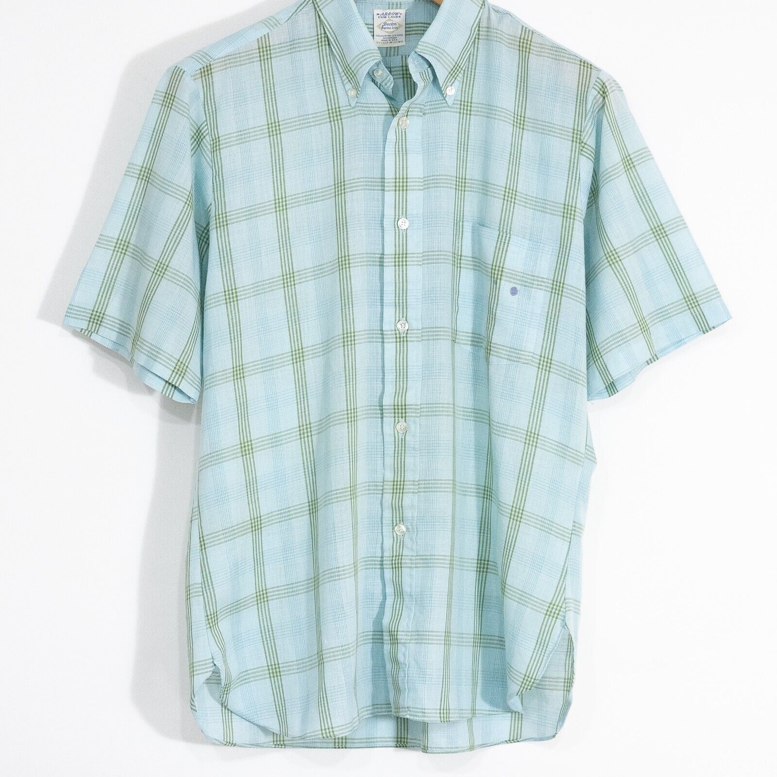 Arrow Vintage 70s Arrow Button Up Shirt 15.5 / M - Short Sleeve Size US M / EU 48-50 / 2 - 2 Thumbnail