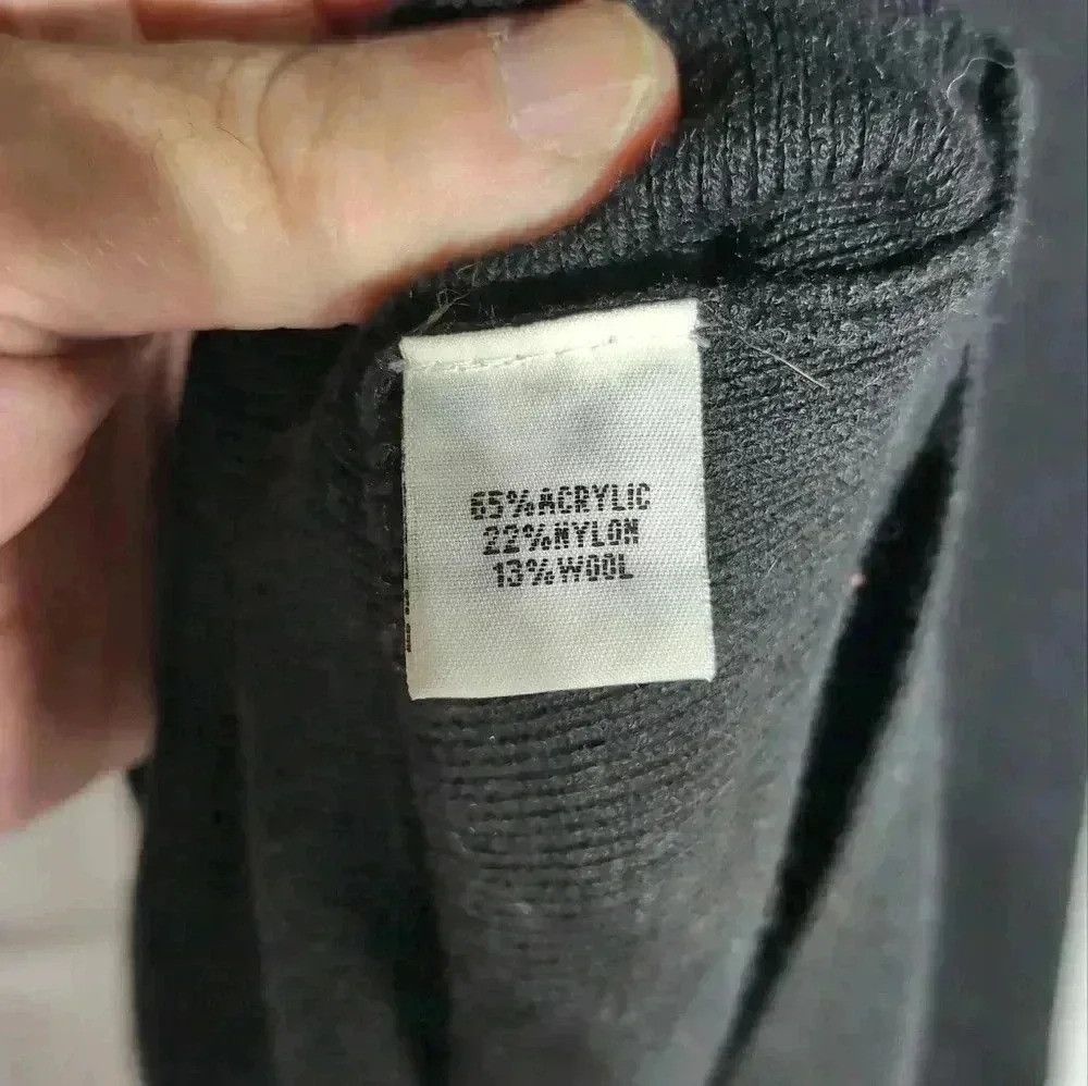 Kenneth Cole Kenneth Cole cowl collar sweater Black XS wool blend Size XS / US 0-2 / IT 36-38 - 4 Thumbnail