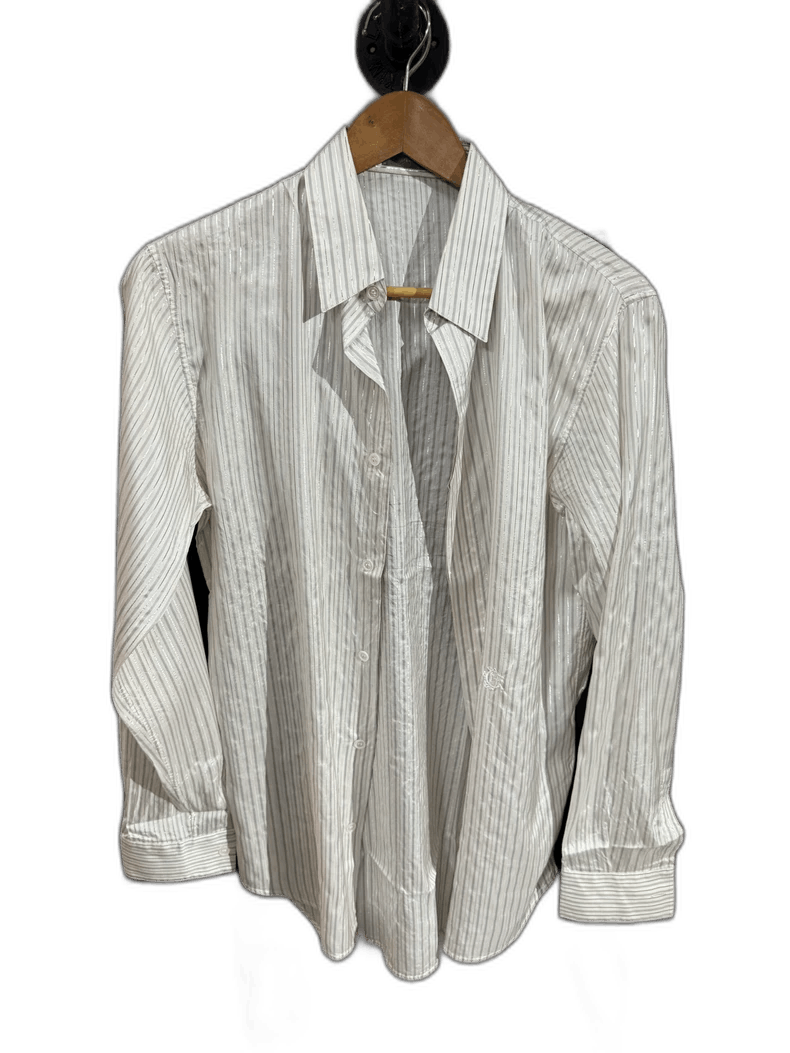 Dior Elegant Dior Silk Striped Long Sleeve Shirt Size US M / EU 48-50 / 2 - 1 Thumbnail