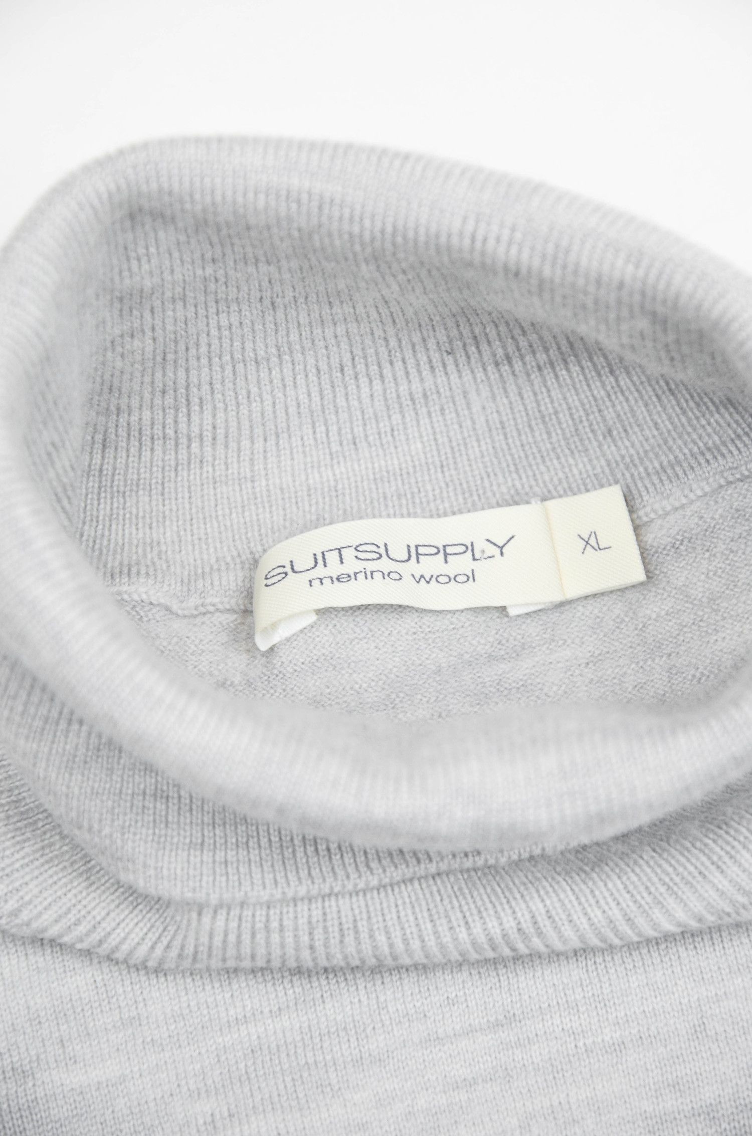 Suitsupply Suitsupply Merino Wool Lightweight Turtleneck Grey - Size XL Size US XL / EU 56 / 4 - 6 Thumbnail