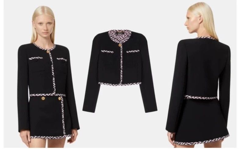 Versace Versace Wool jacket and small fragrant jacket Size M / US 6-8 / IT 42-44 - 1 Thumbnail