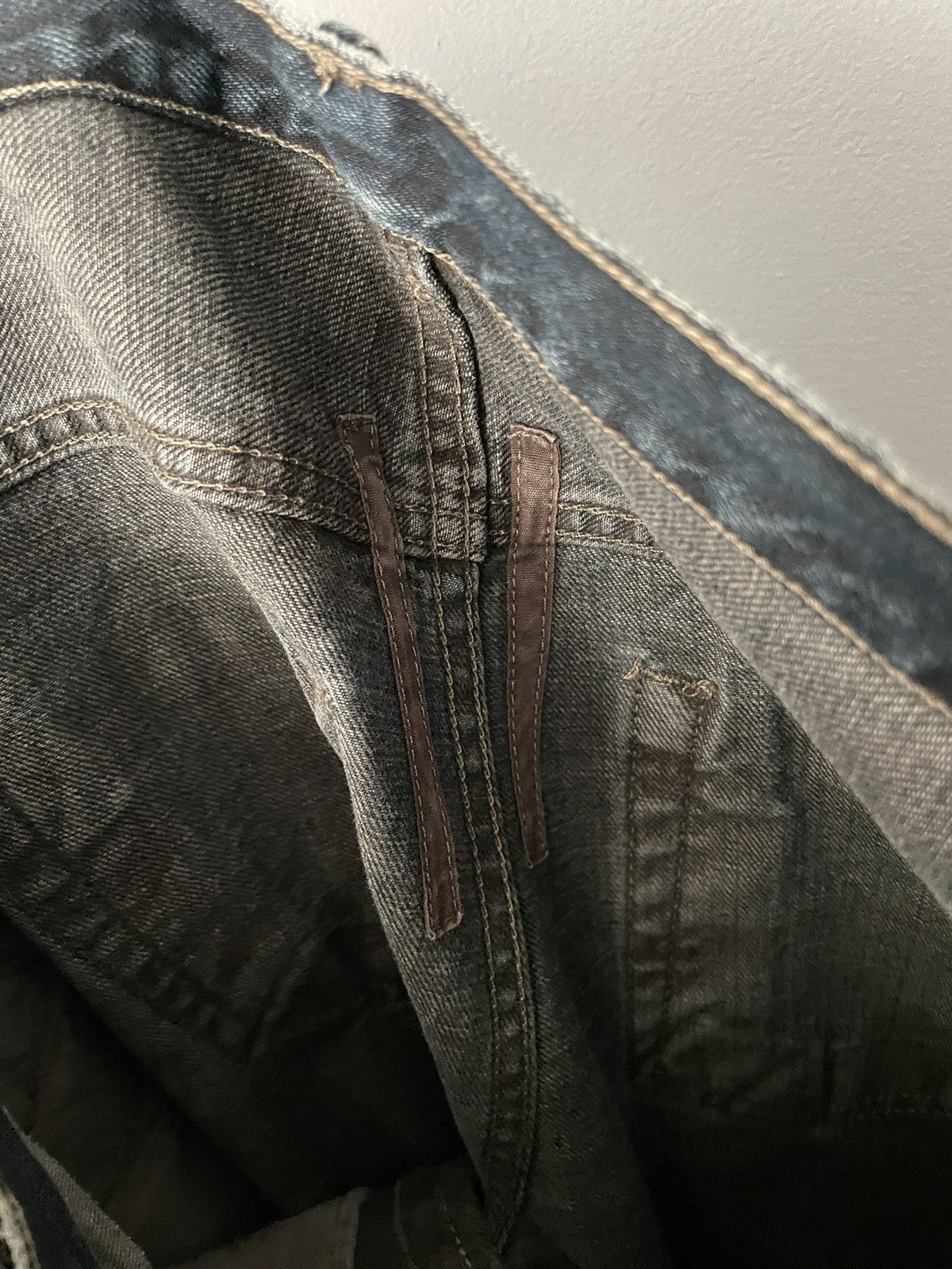 Rick Owens Detroit Cut Dirty Blue Mudwash Selvedge Denim Size US 30 / EU 46 - 5 Thumbnail