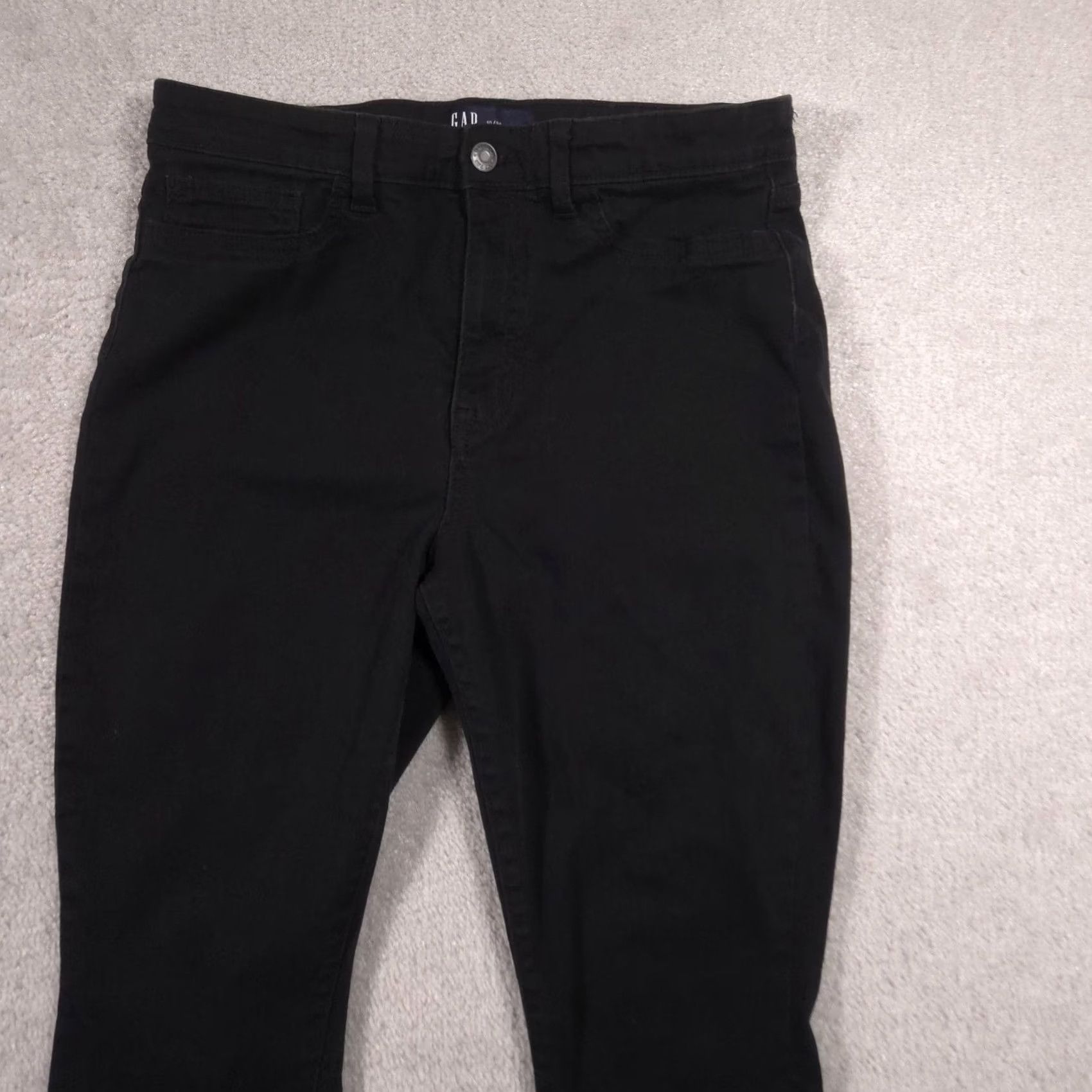 Gap VINTAGE Gap Favorite Jegging Jeans Womens 10/30 Black Dark Wash High Rise Slim Stretch Size 32" / US 10 / IT 46 - 3 Thumbnail