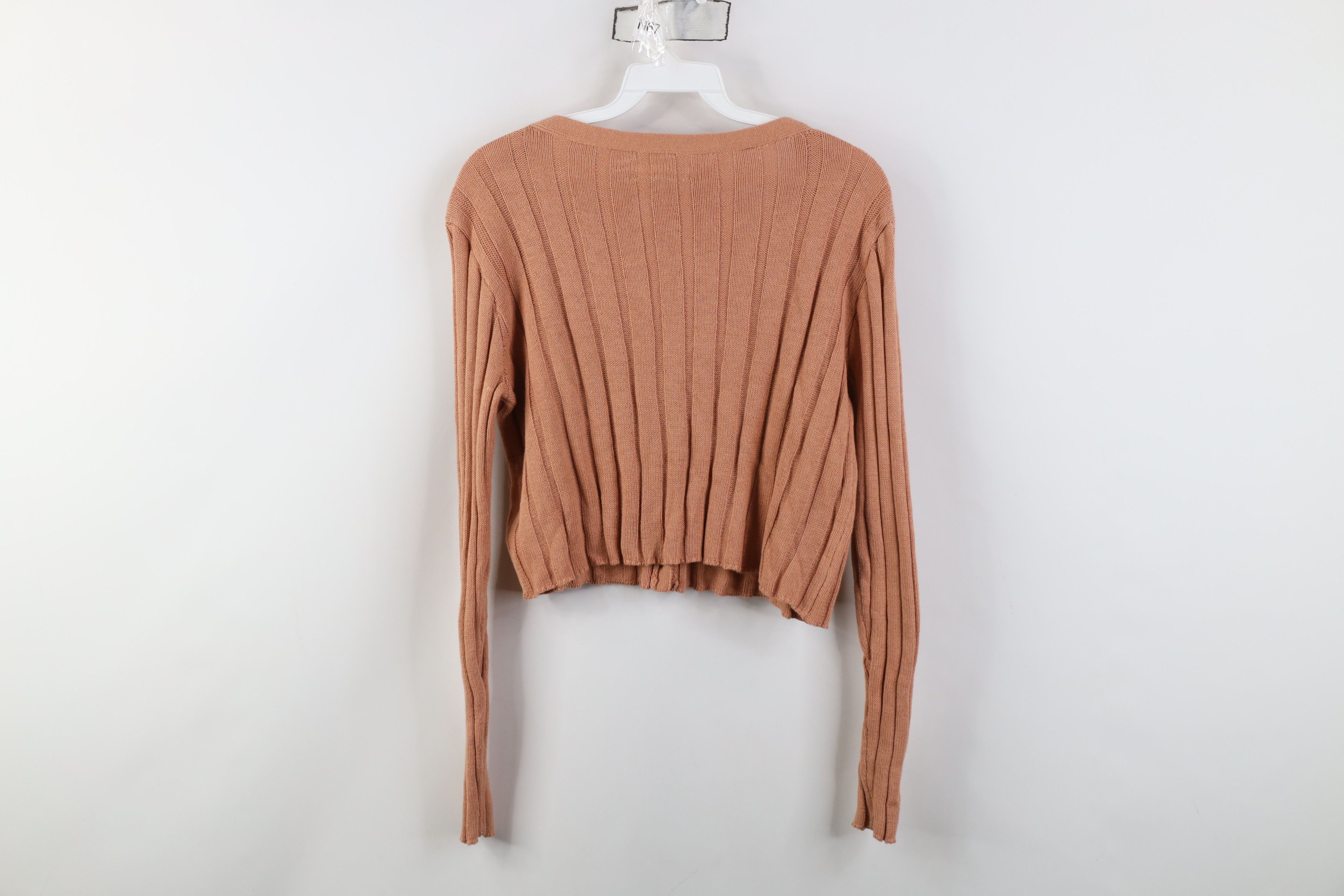 Aeropostale Vintage Y2K Aeropostale Cropped Ribbed Knit Cardigan Sweater Size S / US 4 / IT 40 - 9 Thumbnail