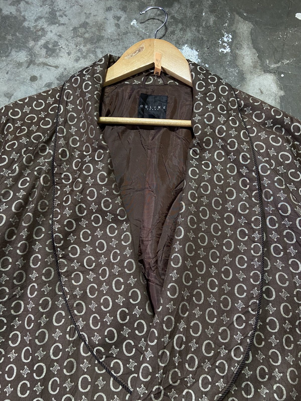 Celine Vintage Celine Homme Monogram Print Robe Size US M / EU 48-50 / 2 - 9 Thumbnail