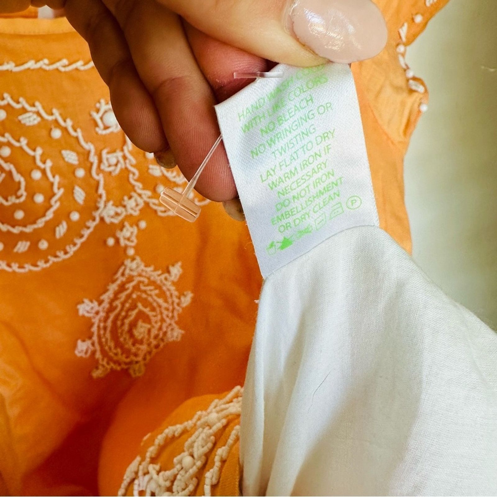 Lilly Pulitzer LILLY PULITZER Orange Peach White Tunic Shift Mini Dress Size S / US 4 / IT 40 - 14 Thumbnail