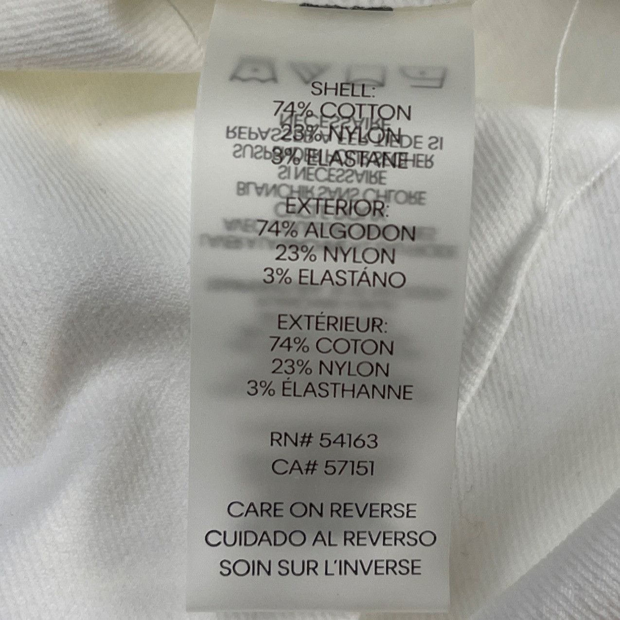 Calvin Klein Calvin Klein Women's White Dress Pants/Flat Front Sz 14 SKU Size 36" / US 14 / IT 50 - 6 Thumbnail