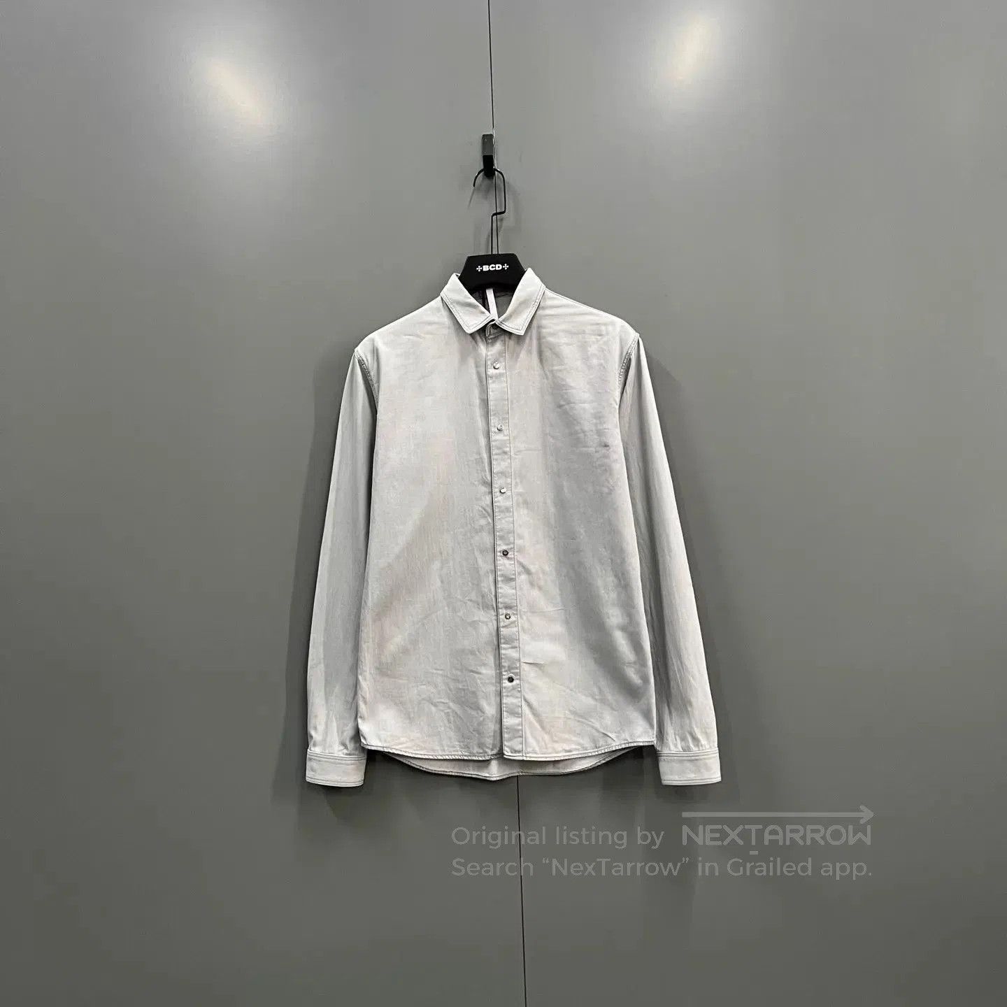 Dior Gray Long-Sleeve Button-Up Shirt. Size US S / EU 44-46 / 1 - 1 Thumbnail