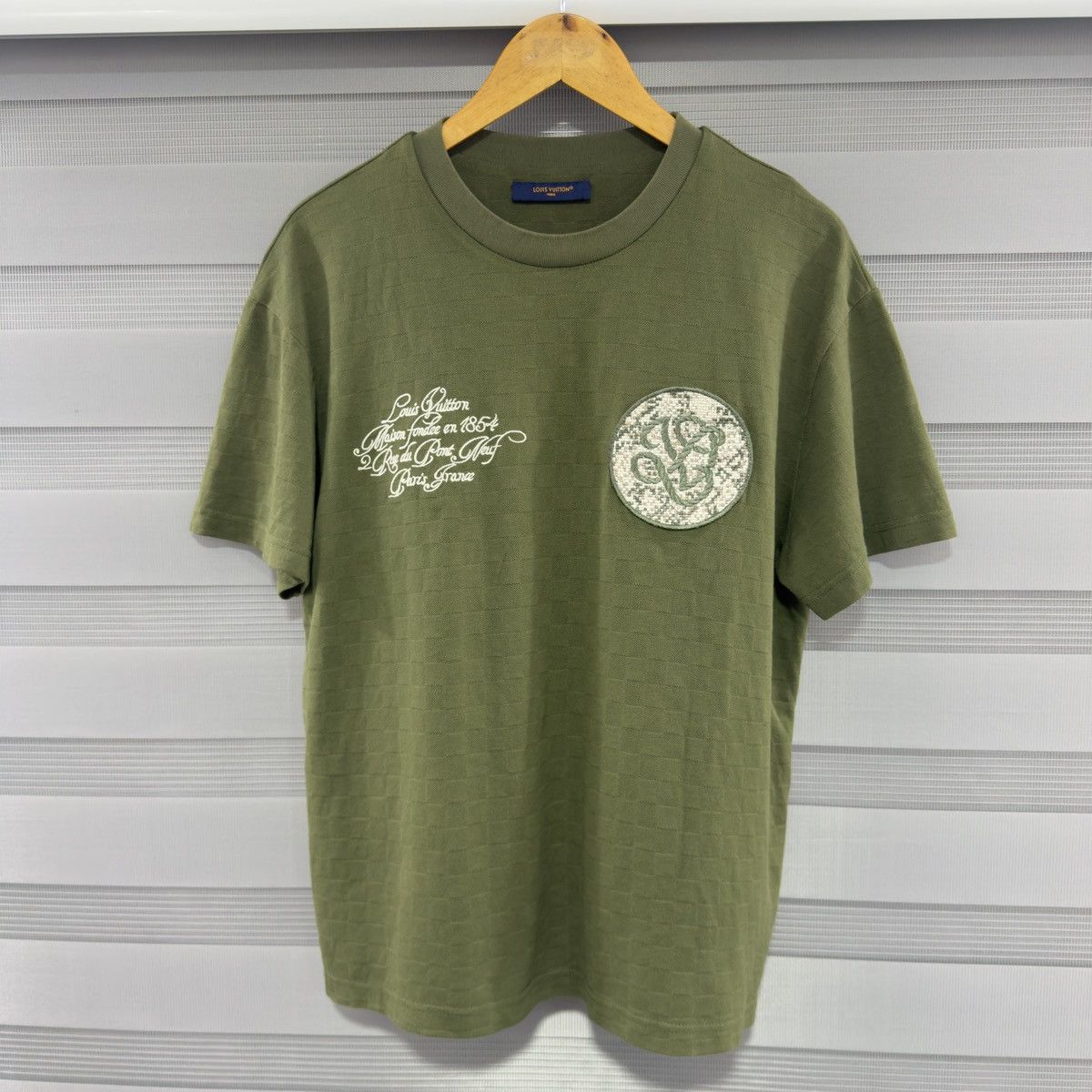 Louis Vuitton LV Louis Vuitton Damier Pique T-Shirt - Military 