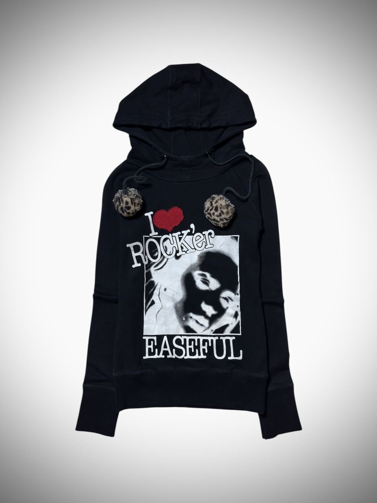 Hysteric Glamour Shake Shake - “I ❤️ Rocker” Punk Rave Hoodie Size S / US 4 / IT 40 - 1 Thumbnail