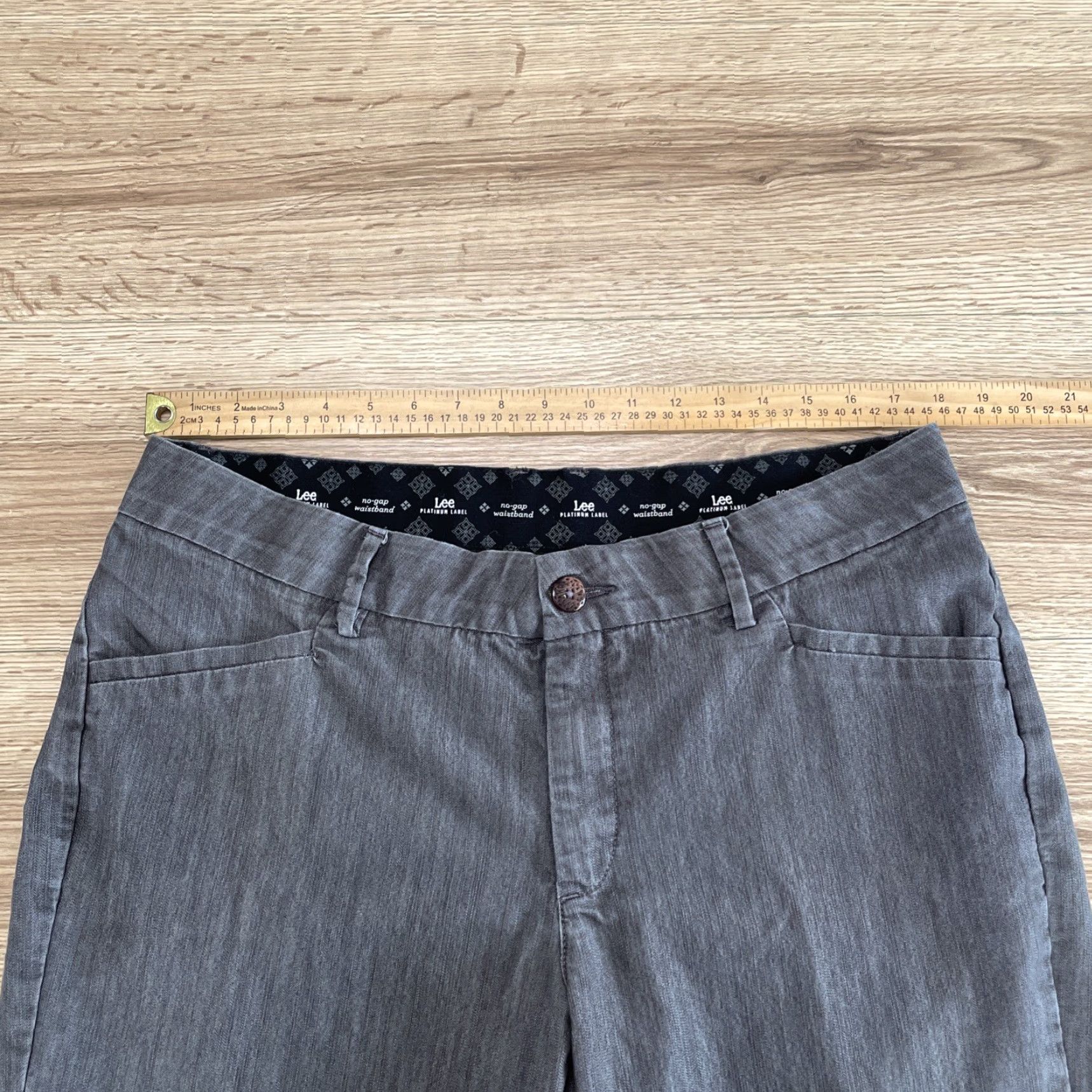 Gap Gap Gray Jeans 16M Womens Regular Straight Leg Mid Rise Dress Pants - 30in Inseam Size 38" / US 16 / IT 52 - 3 Thumbnail