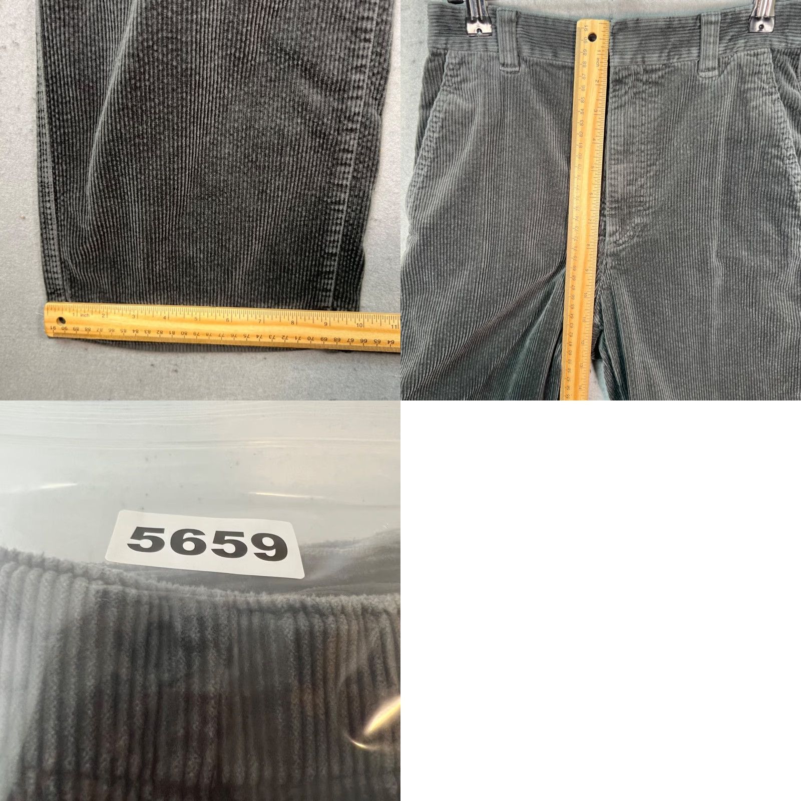 Uniqlo Uniqlo Comptoir Des Cotonniers Womens XS Gray Corduroy Pants Cotton Blend Wide-Leg Chino Pockets Adults Womens XS Gray 28 in Inseam Spring Fall Size 26" / US 2 / IT 38 - 8 Thumbnail
