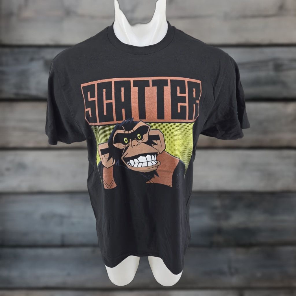 Vintage Agent Elvis Scatter Shirt T-Shirt Size Large Men's Black Cotton Regular 90s Cartoon Holiday School T-Shirt Size US L / EU 52-54 / 3 - 1 Thumbnail